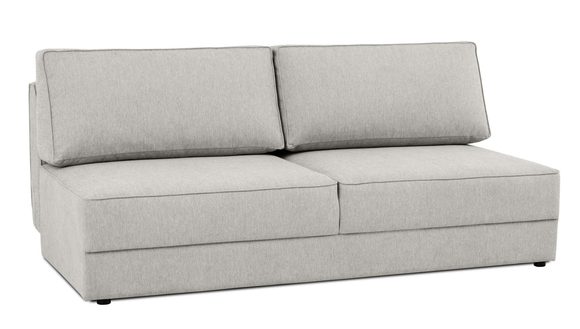 INOSIGN Slaapbank Simonton 3-zits, Breedte 202 cm Ligoppervlak 202x146 cm, incl. bedlade, zachte structuurstof