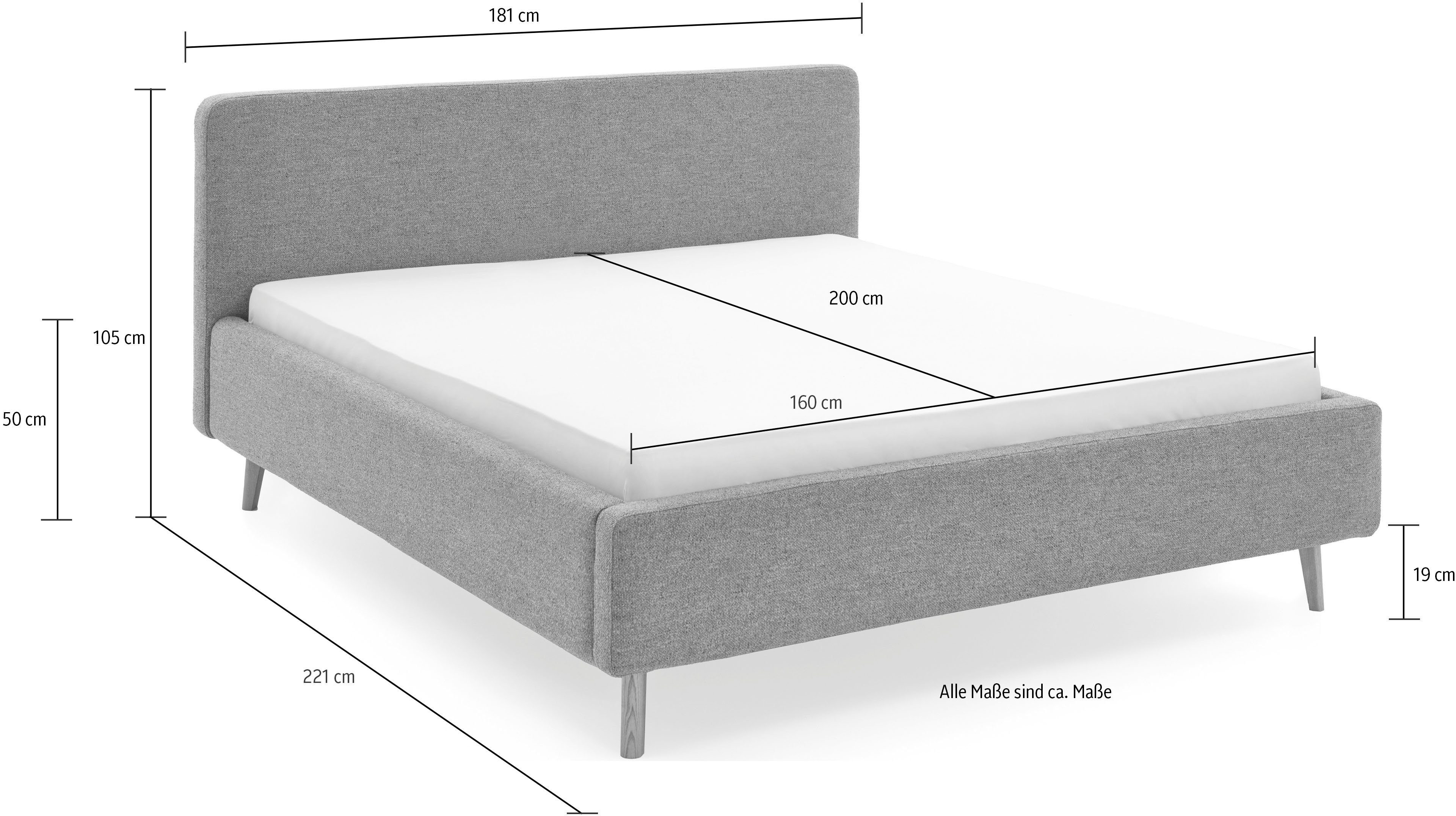 meise.möbel Gestoffeerd bed MATTIS Topseller, optioneel met bedlade