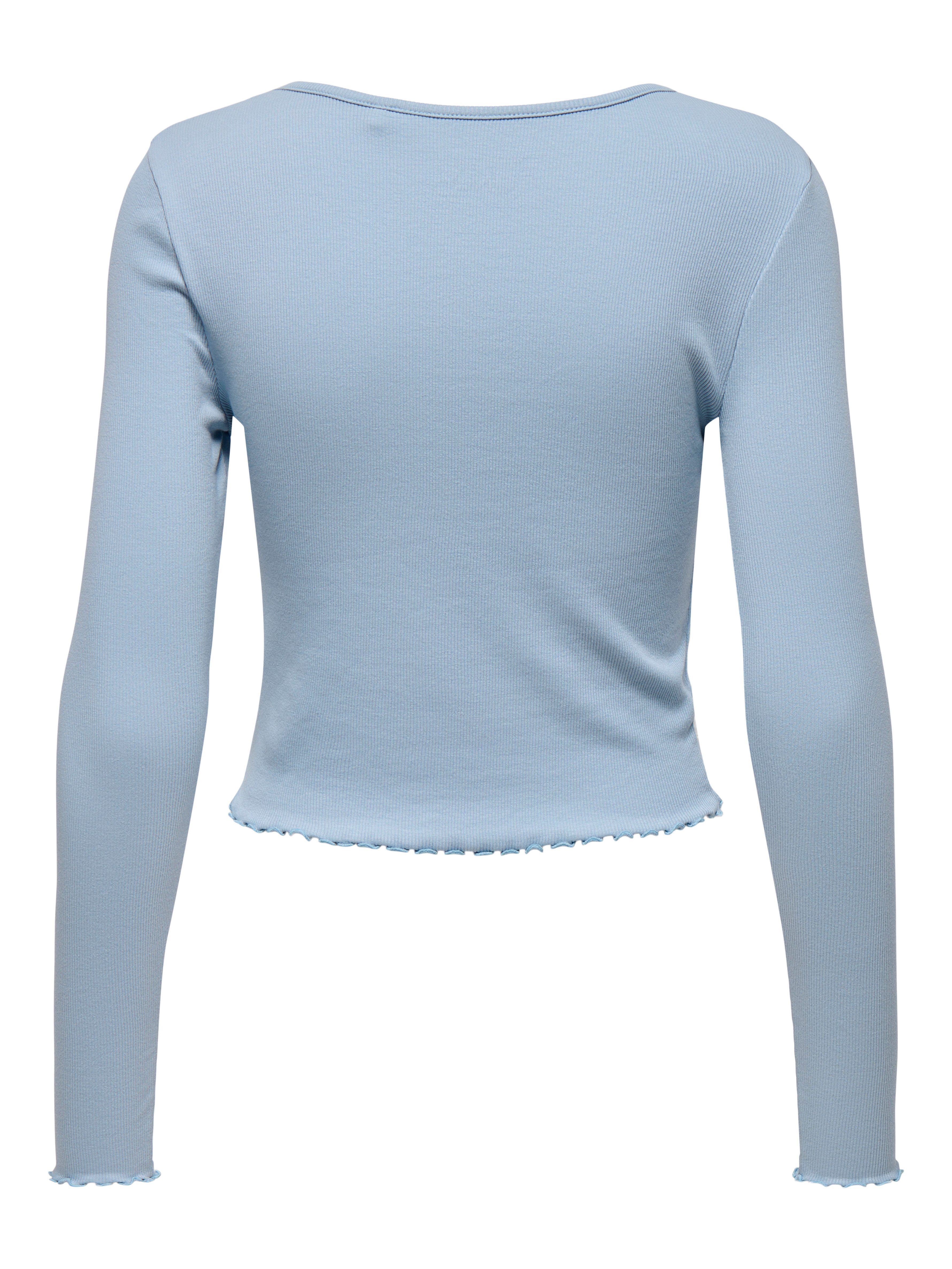 Only Shirt met lange mouwen ONLBETTY L/S V-NECK TOP CC JRS