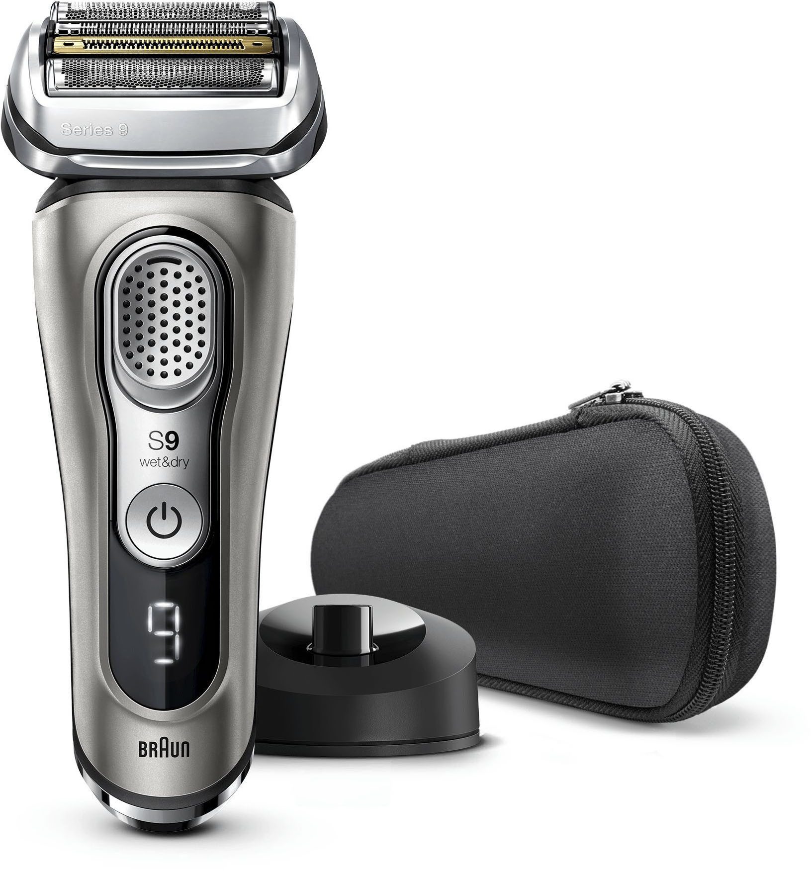 Braun Elektrisch scheerapparaat Series 9 9 9325s Wet&Dry, stoffen etui