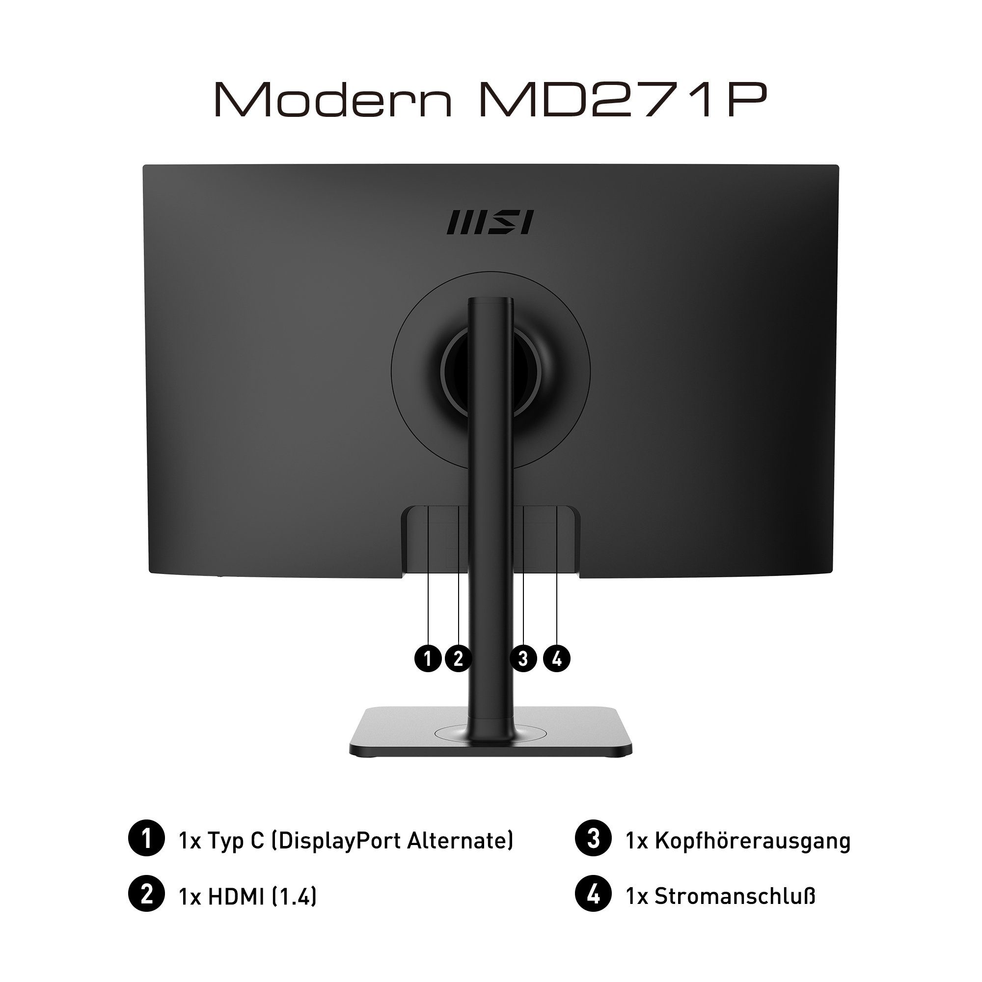 MSI Gaming-monitor Modern MD271P, 69 cm / 27", Full HD