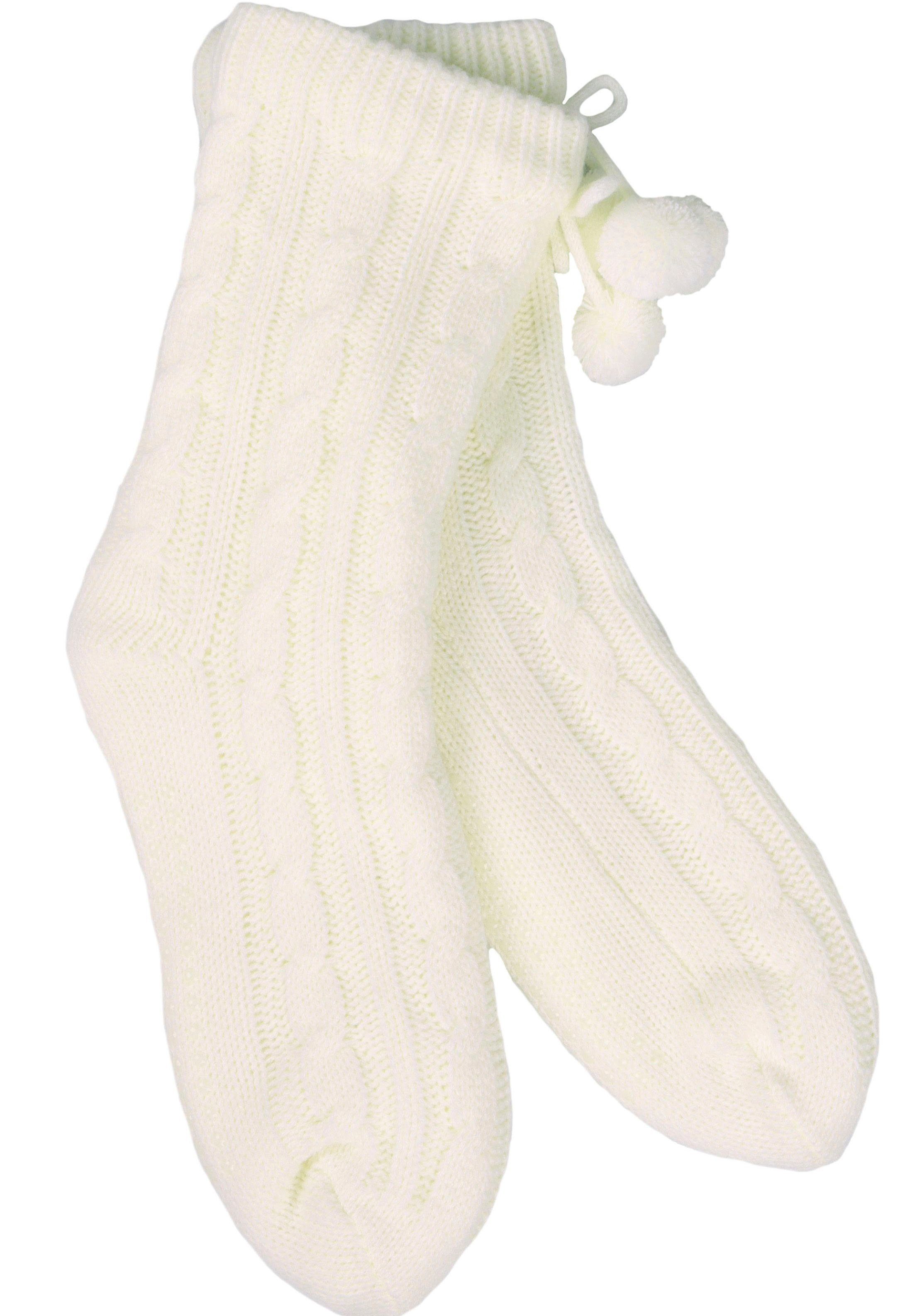 Capelli New York Wellness-sokken met pompons (2 paar)