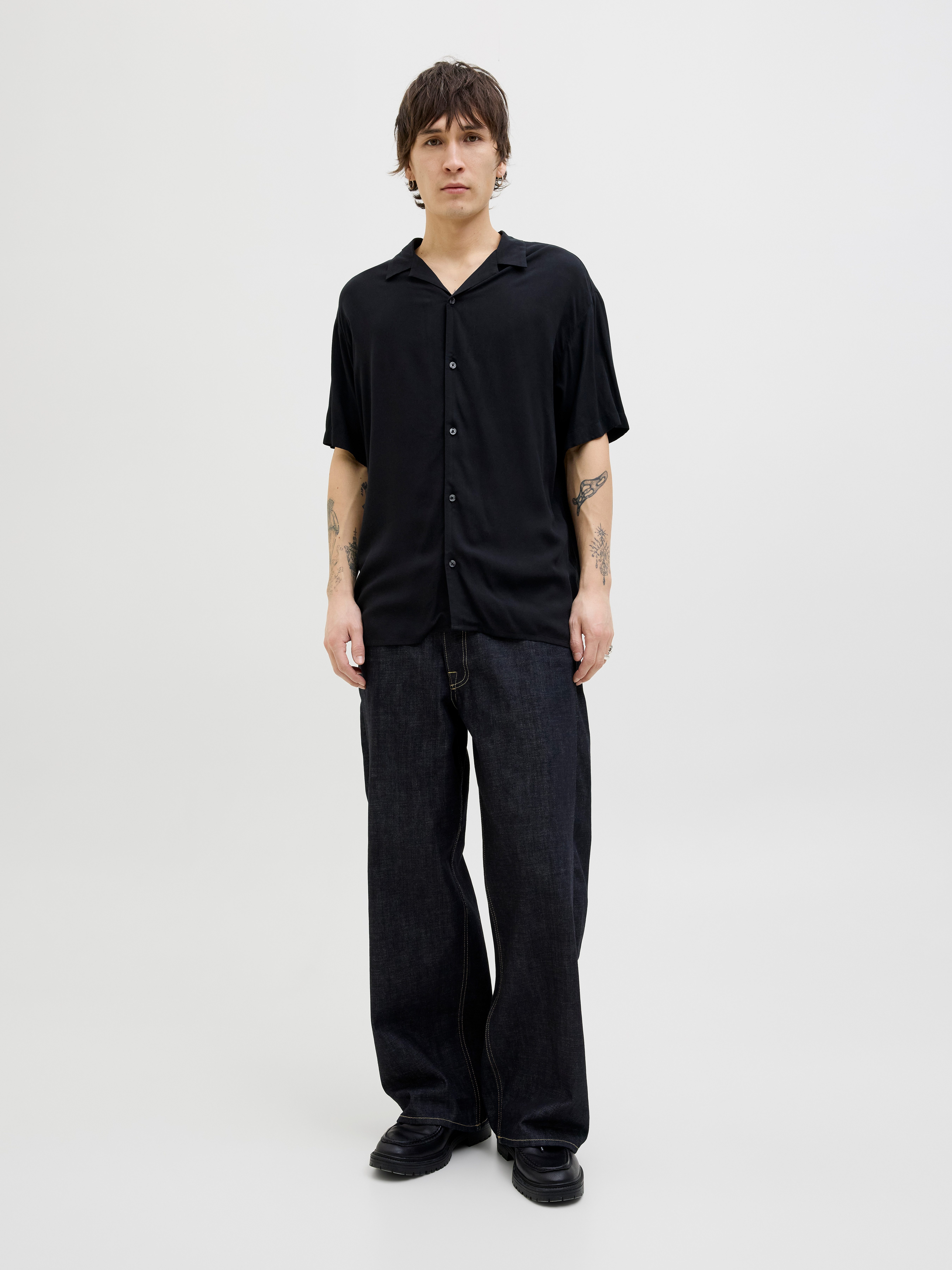 Jack & Jones Overhemd met korte mouwen JJEJEFF SOLID RESORT SHIRT S/S SN