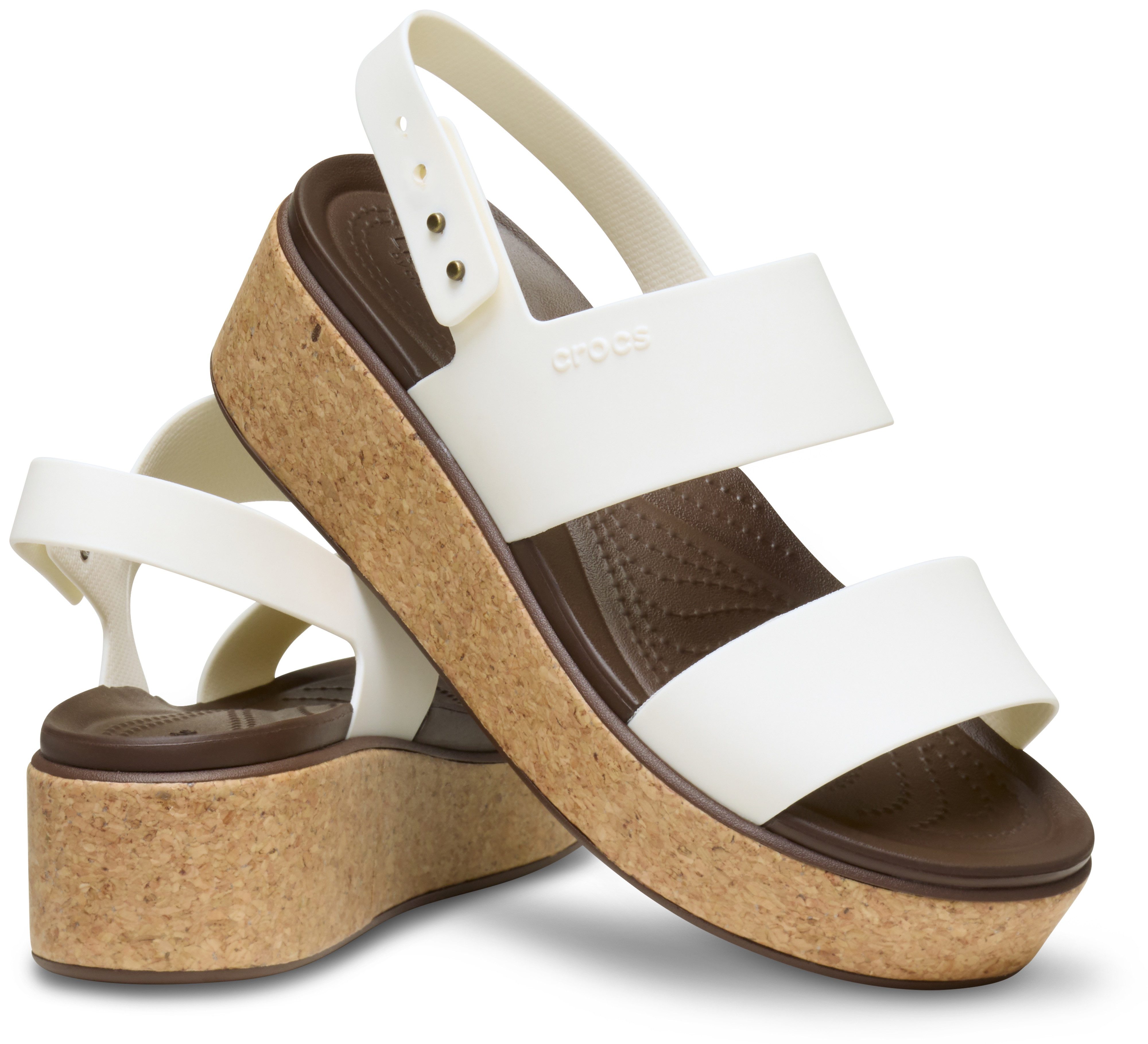 Crocs Sleehaksandaaltjes Brooklyn Cork Low Wedge
