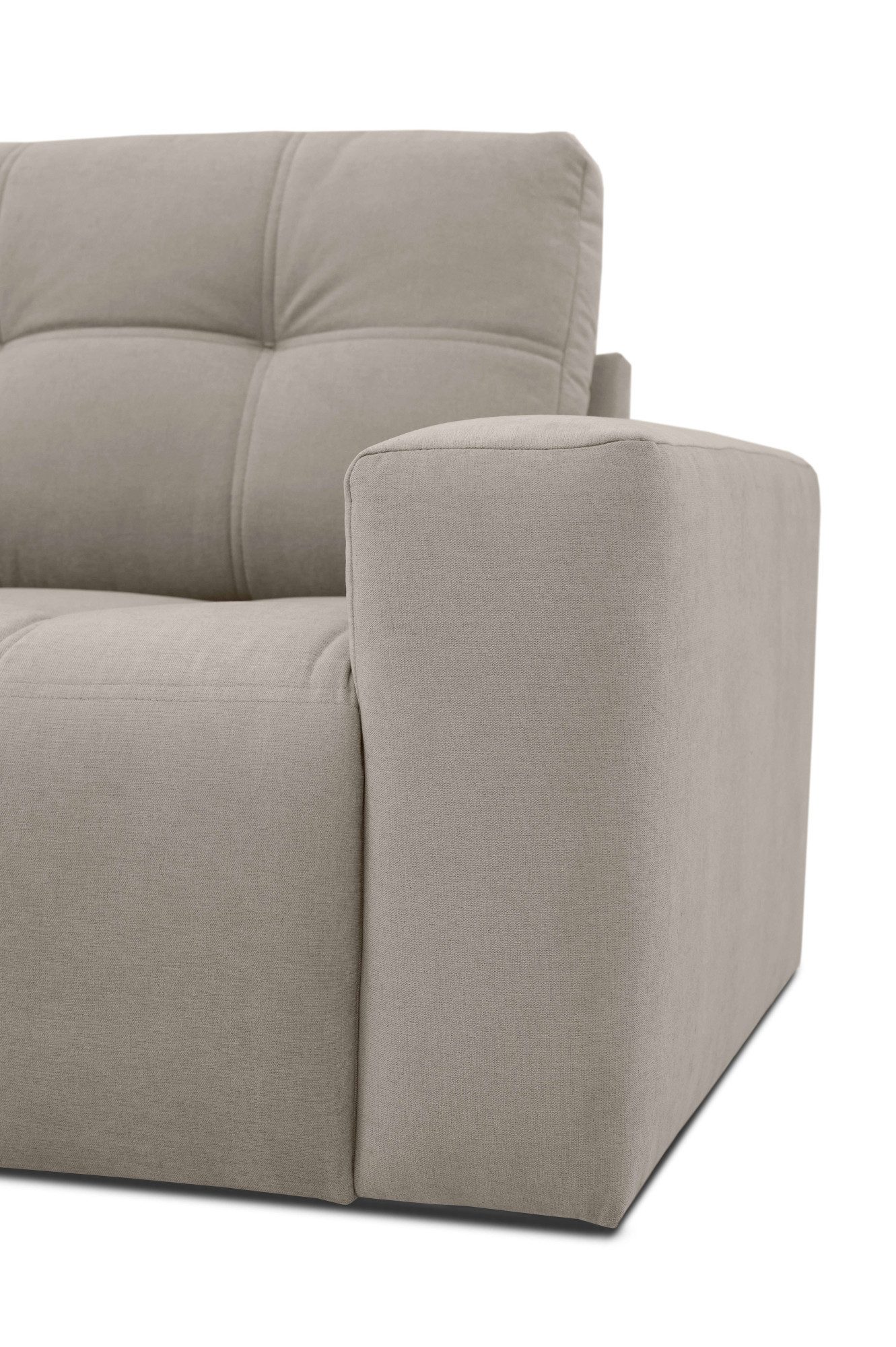 Home affaire 3-zitsbank Tournon, loungebank, breedte 220 cm Chenille, met knoop- en dubbele stiksels, elegante uitstraling