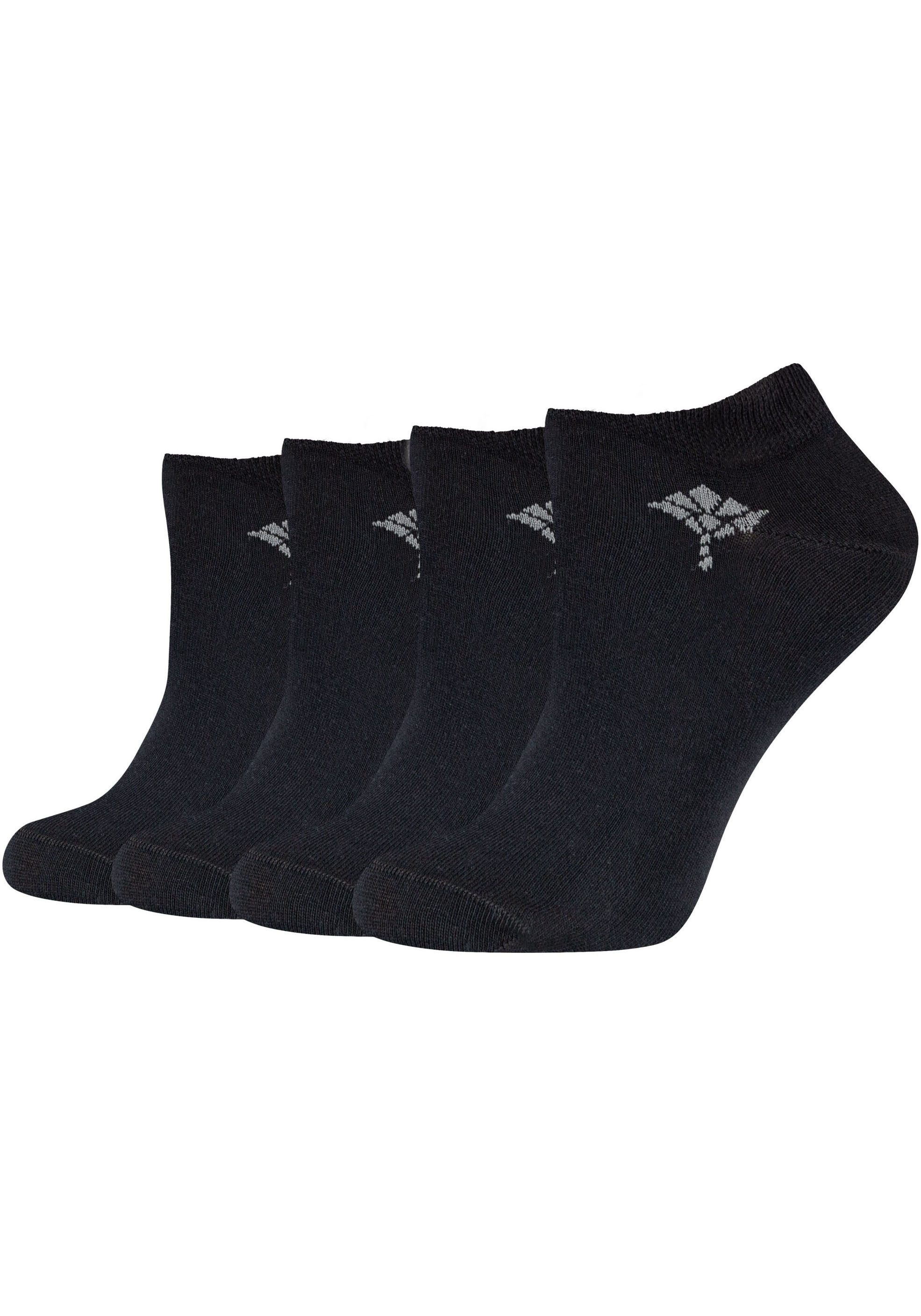 OTTO JOOP! Korte sokken For your daily glam met discreet logo-patroon (4 paar) dames sneakersokken maat 39 (42) zwart