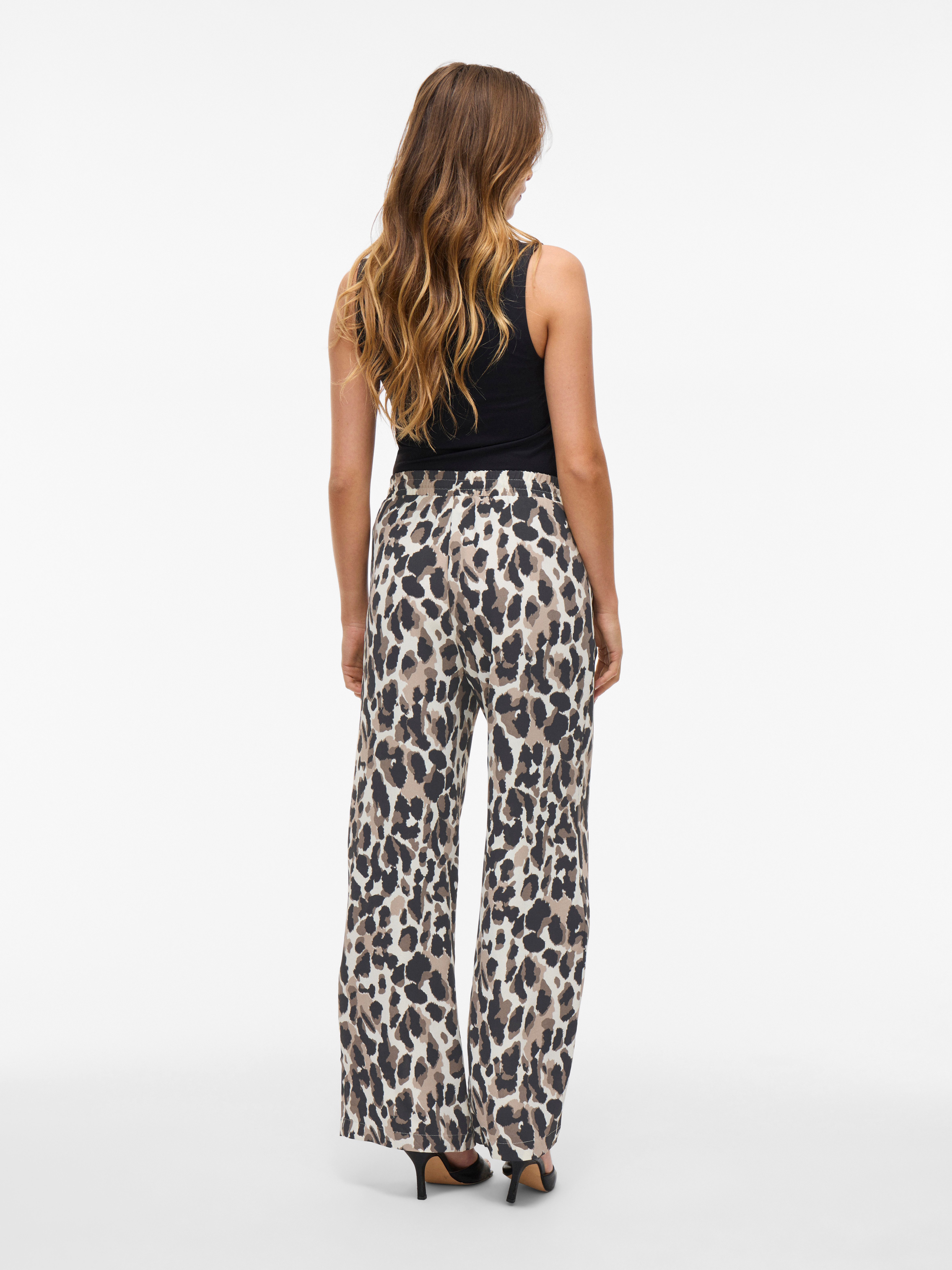 Vila Comfortbroek VIJOSA HW WIDE PANTS - NOOS