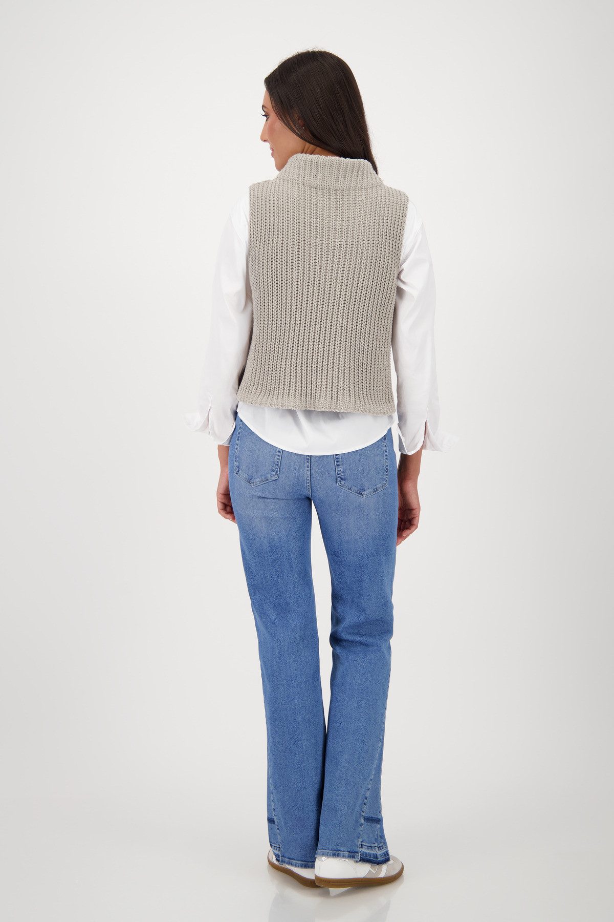 Monari Slip-over Pullunder Basic Chenille