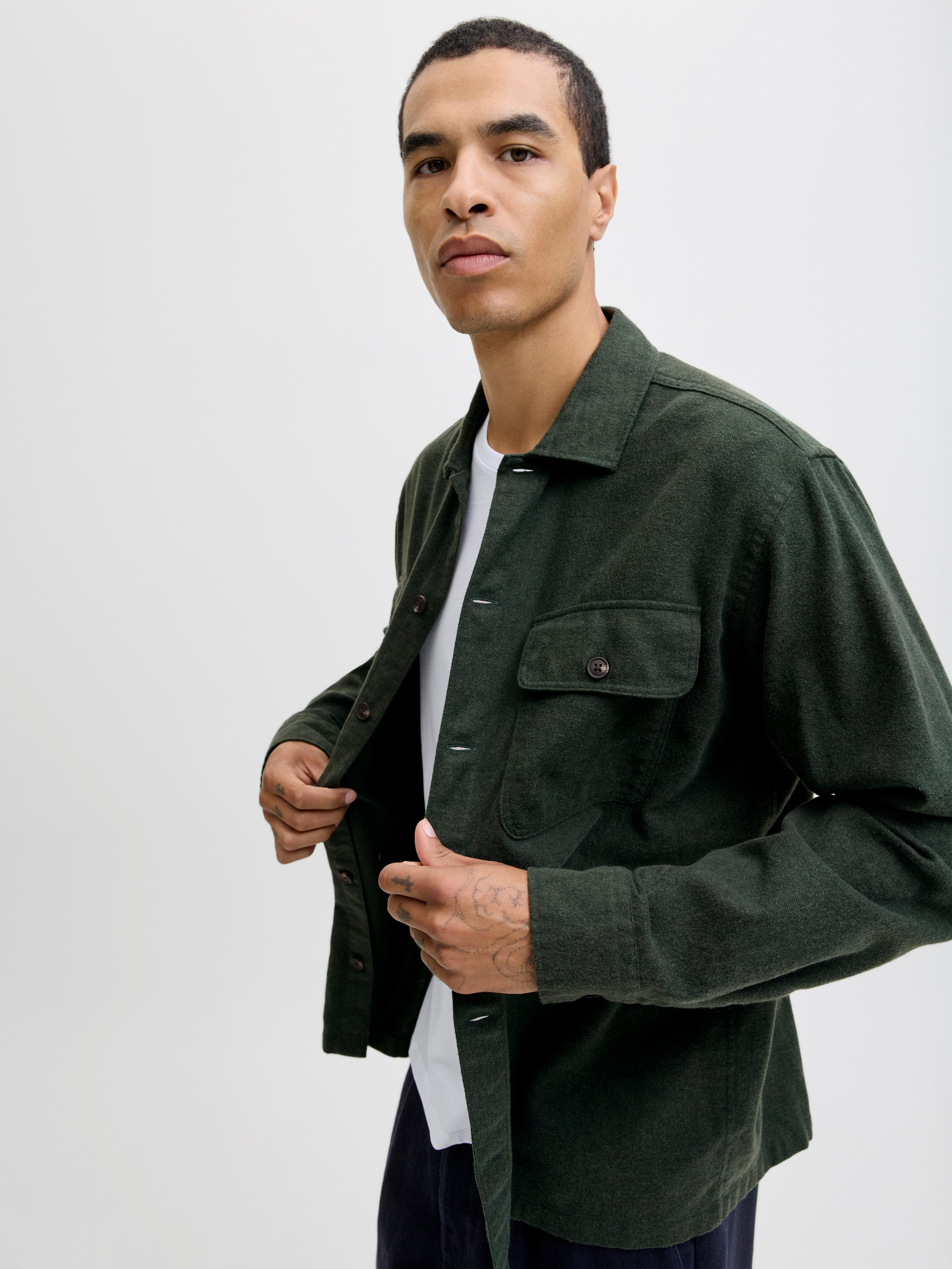 Jack & Jones Overhemd met lange mouwen JJECHARGE OVERSHIRT LS NOOS