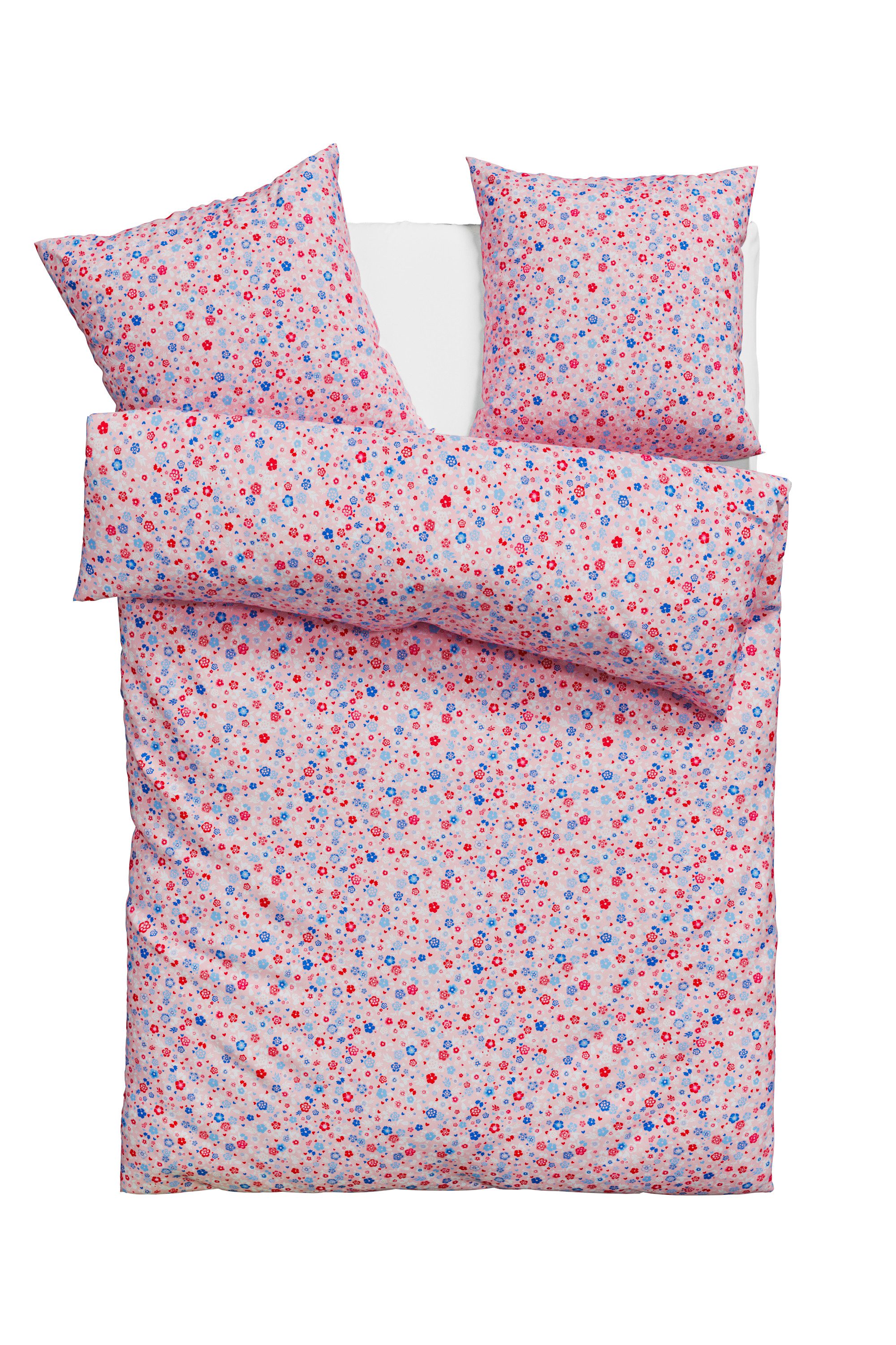 andas Beddengoed Mariby met fijn bloemetjesontwerp, scandinavisch, romantisch beddengoed (2-delig)