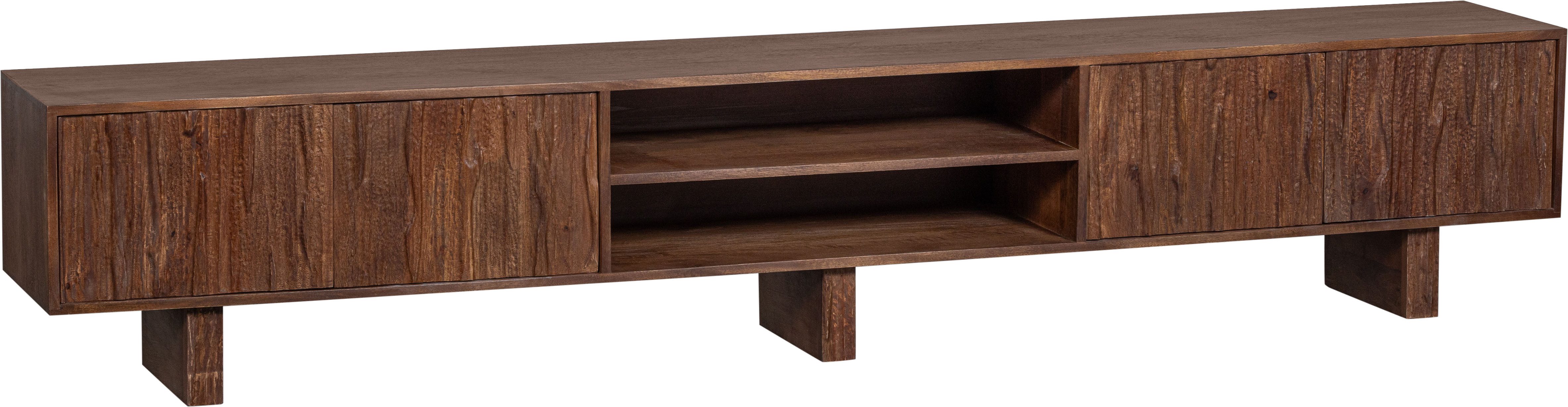 WOOOD Tv-meubel Lavish TV-dressoir Commode van mangohout, push-to-open systeem, H 35 cm x B 240 cm