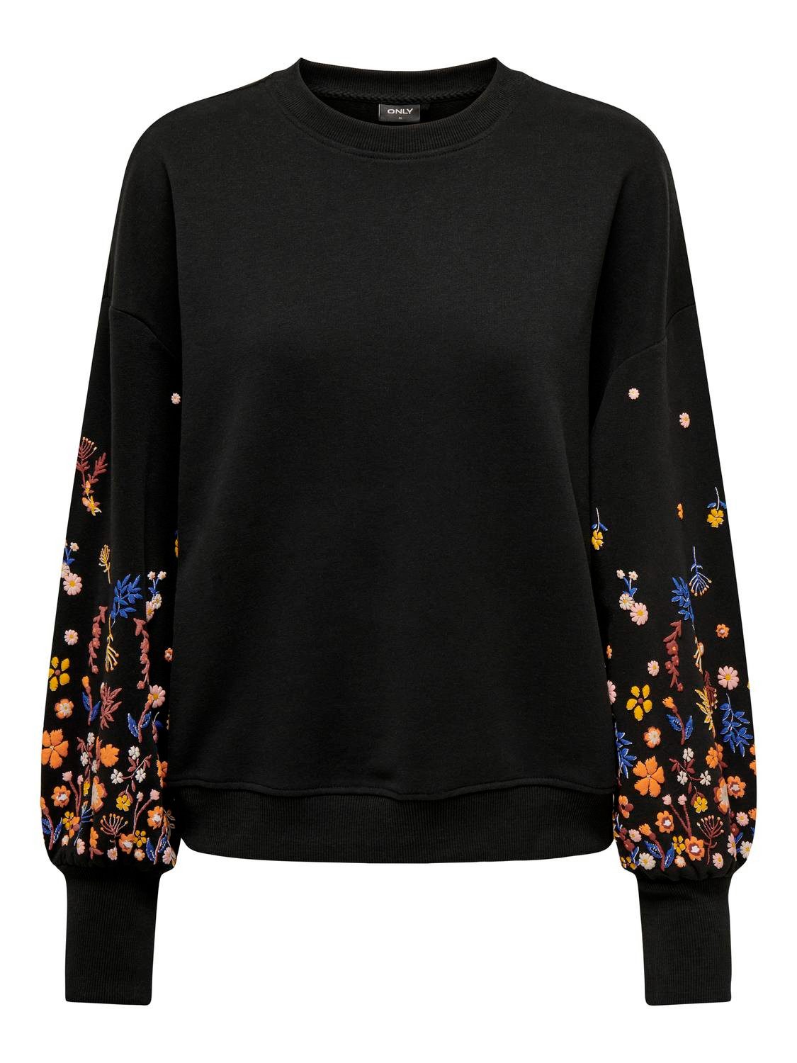 Only Sweatshirt ONLBROOKE L/S O-NECK FLOWER SWT