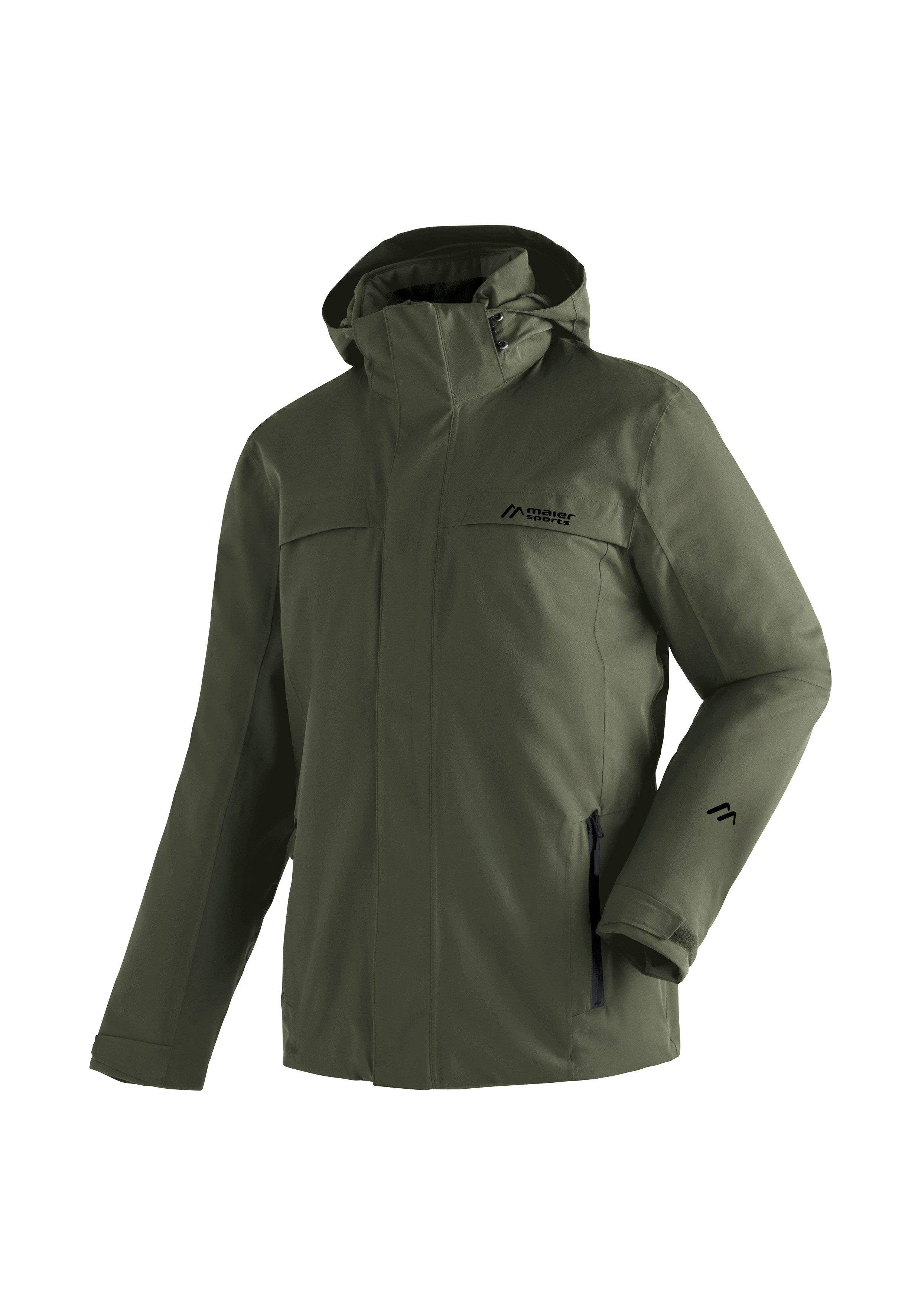 Maier Sports Functioneel jack Peyor M Heren jack, warm gewatteerde winterjack, wind/waterdicht, regular fit heren jassen maat 25 groen