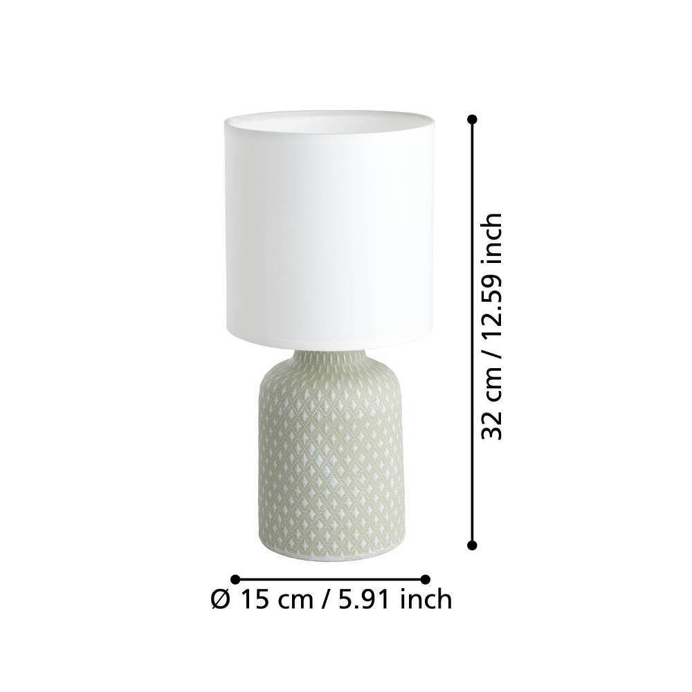 EGLO Tafellamp BELLARIVA H 32 cm, tafellamp, nachtkastlamp (1 stuk)
