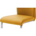 mca furniture vrijdragende stoel paulo stoel belastbaar tot 120 kg (set, 4 stuks) geel