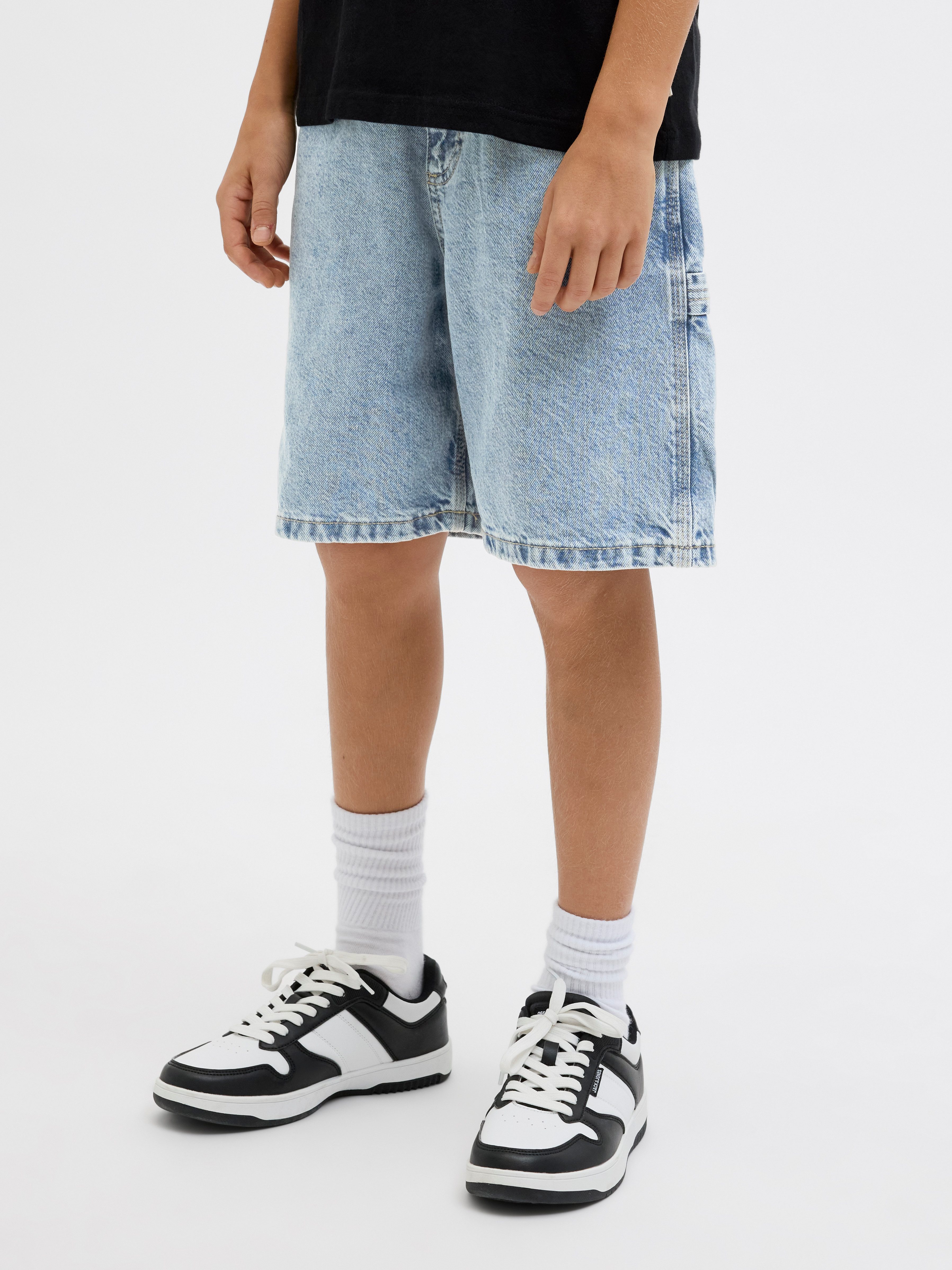Jack & Jones Junior 3/4 broek JJITONY JJCARPENTER SHORTS SQ 234 SN JNR heren korte broeken maat 170 blauw