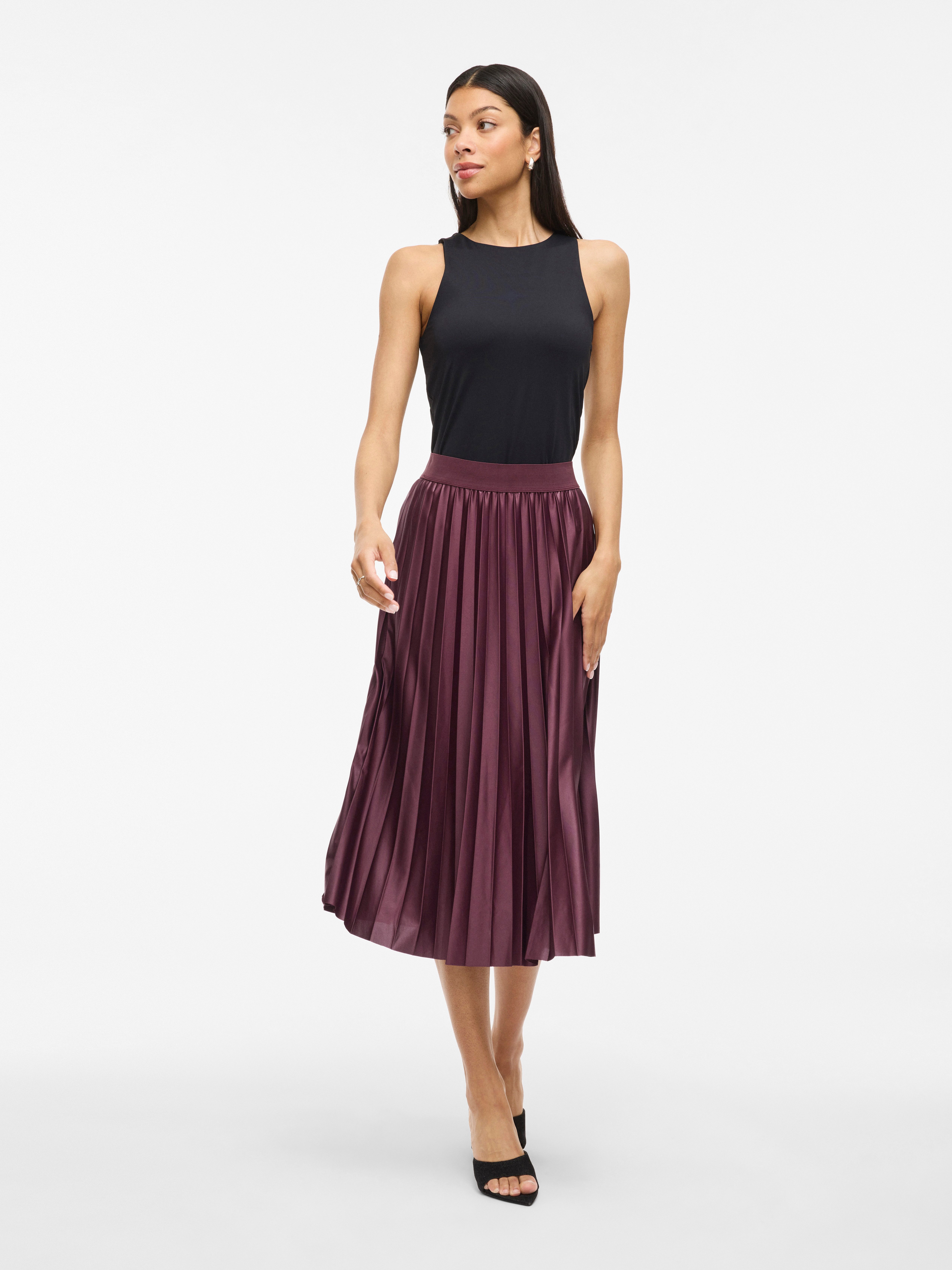 Vila Plissérok VINITBAN SKIRT - NOOS