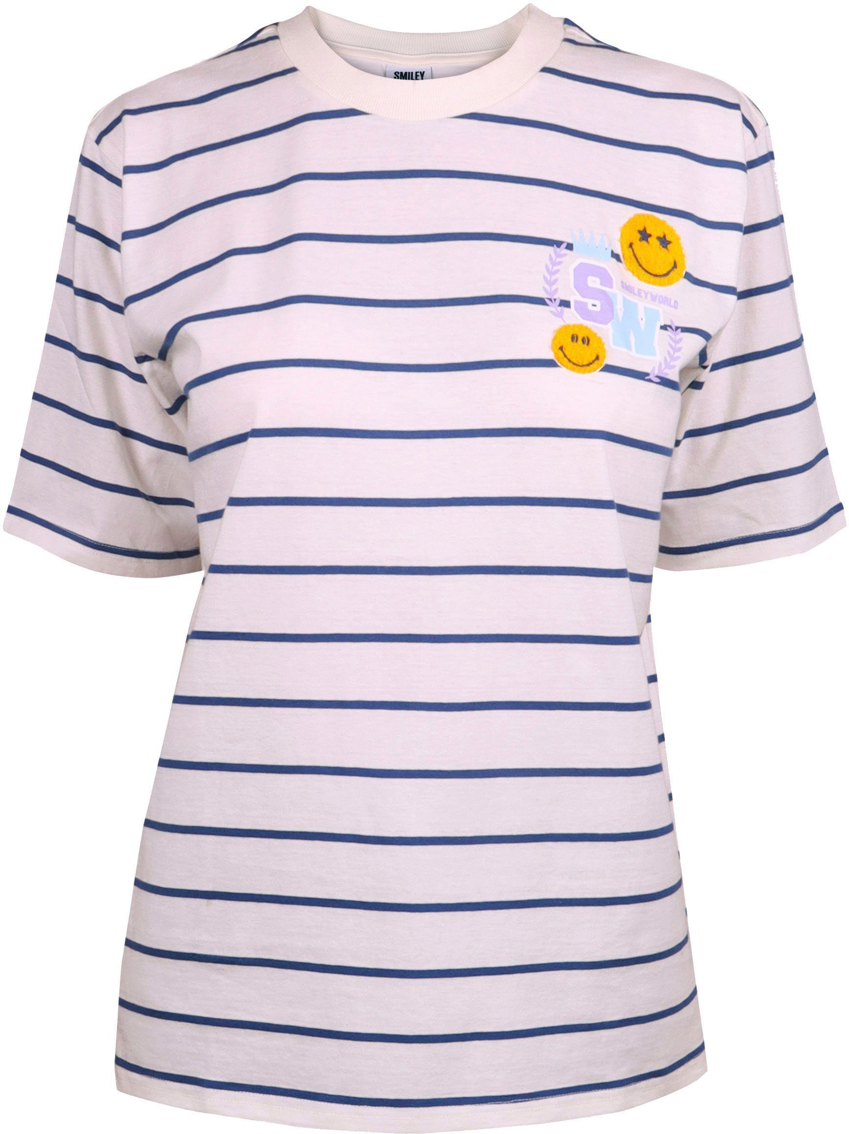 Capelli New York T-shirt met smiley-applicatie