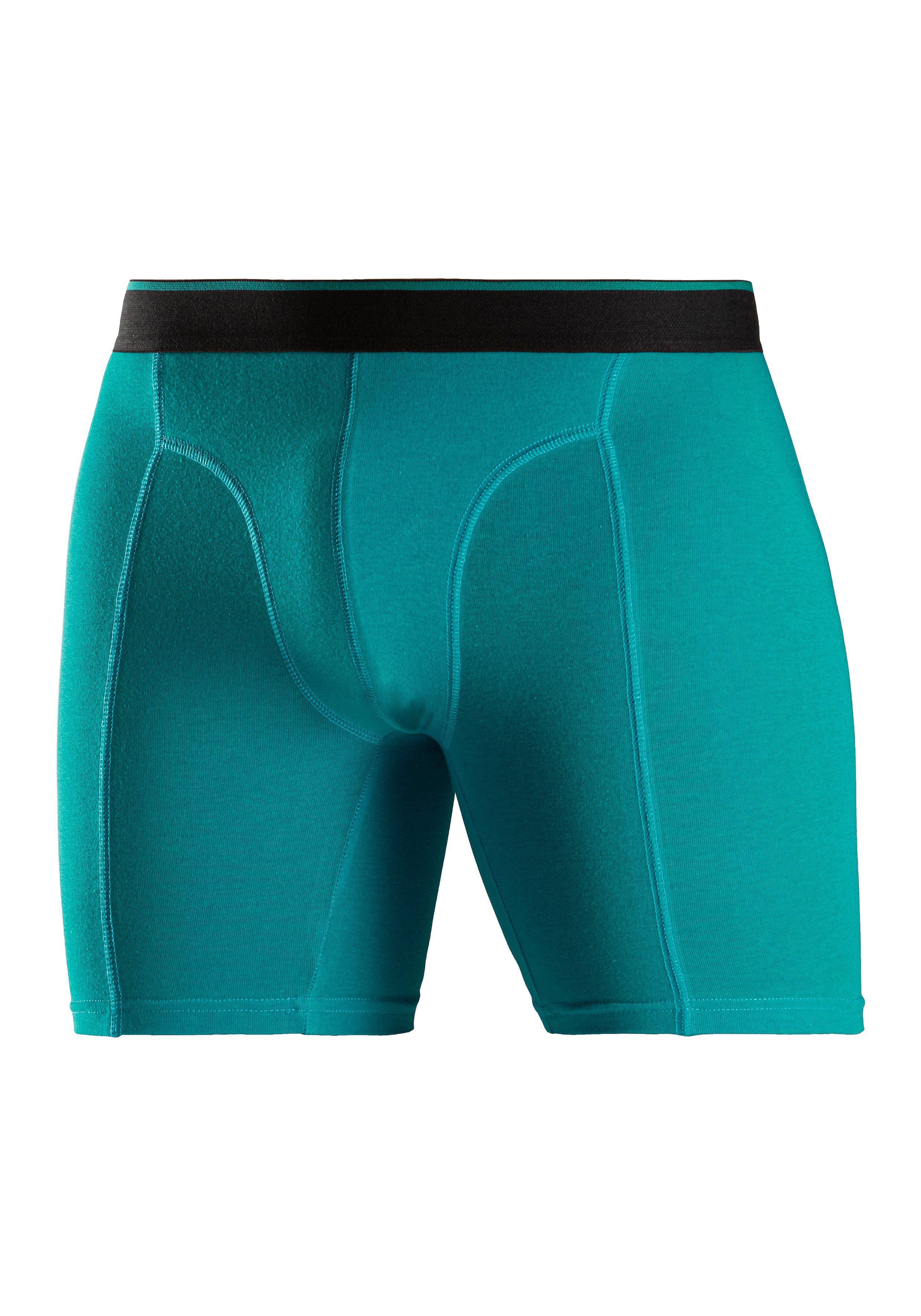 AUTHENTIC LE JOGGER Lange boxershort met twee kleuren geweven band en langere pijpen (set, 5 stuks)