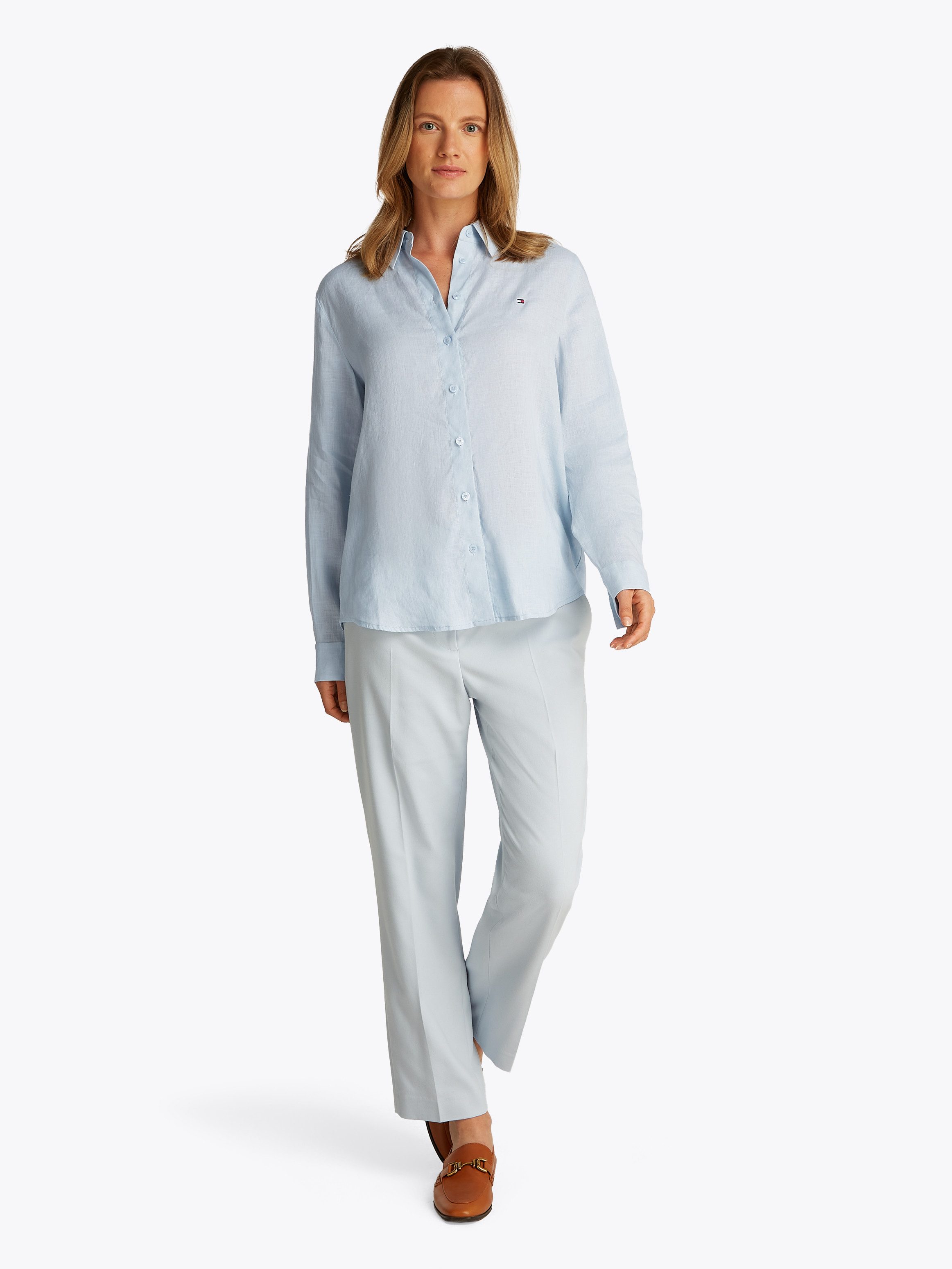 Tommy Hilfiger Overhemdblouse ESS LINEN RELAXED SHIRT