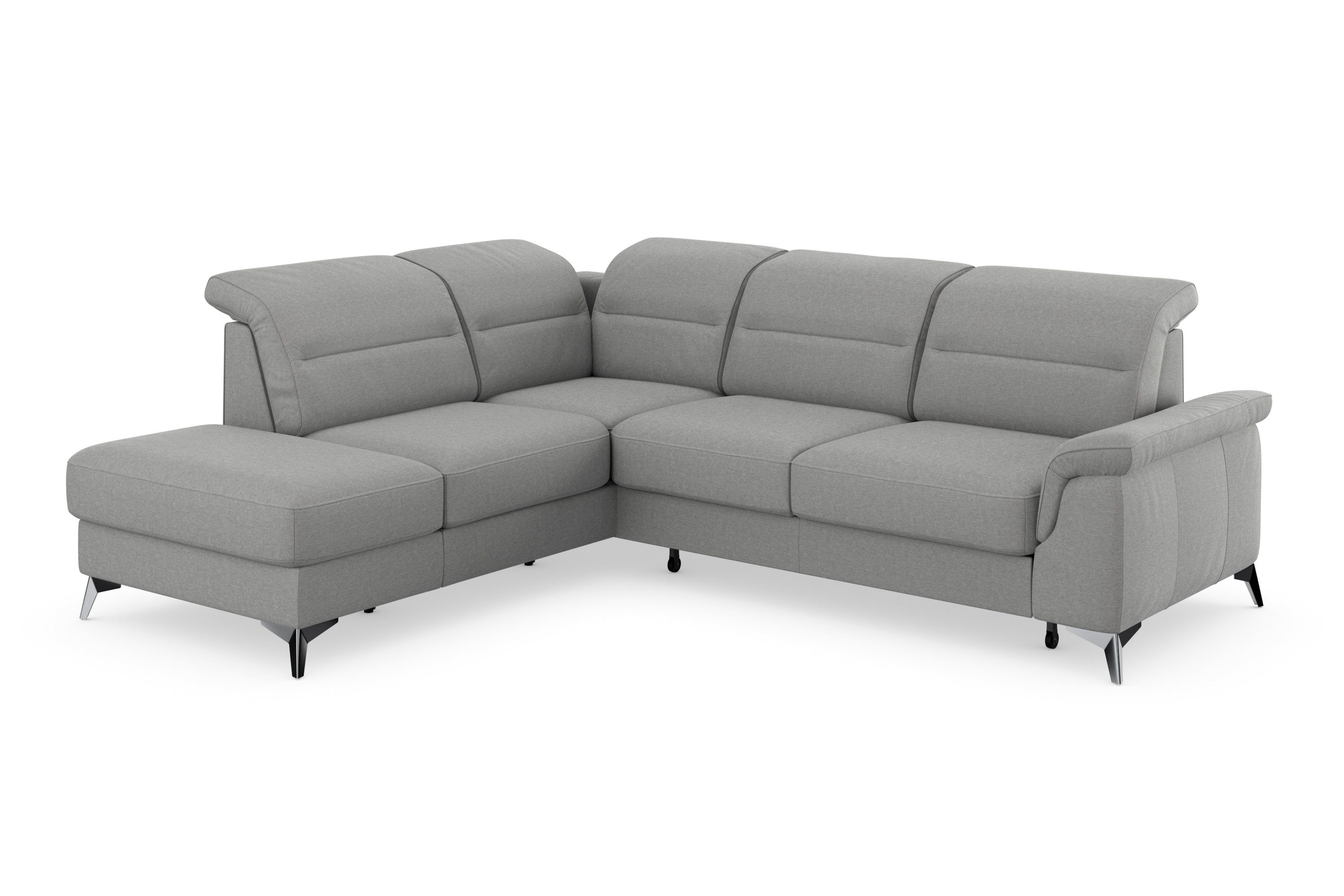 sit&more Hoekbank Sinatra L-vorm met ottomane, optioneel met verstelbare hoofdsteun en armleuning