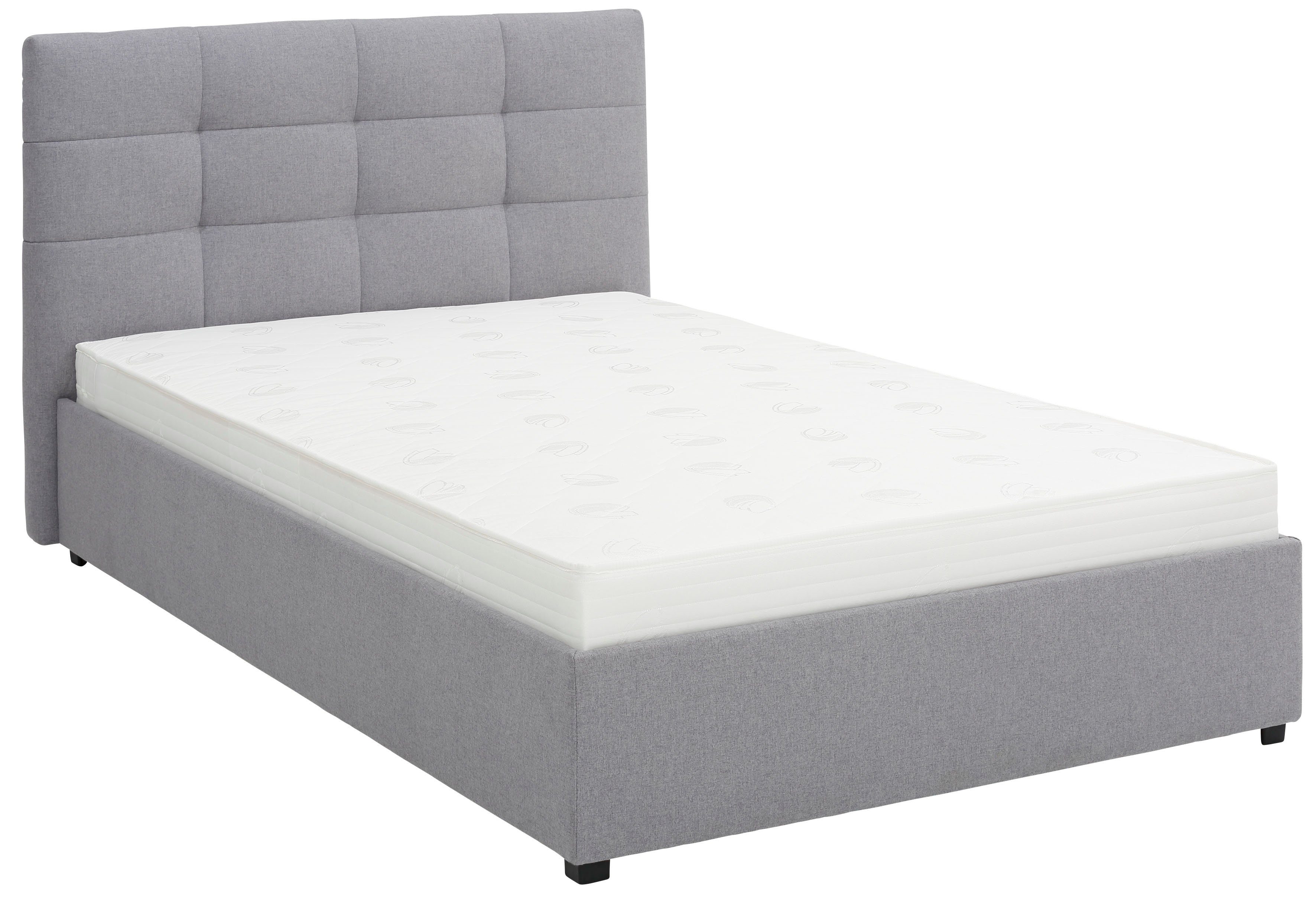 Lüttenhütt Gestoffeerd bed Endres met bedkist, naar keuze zonder matras/lattenbodem of incl. matras