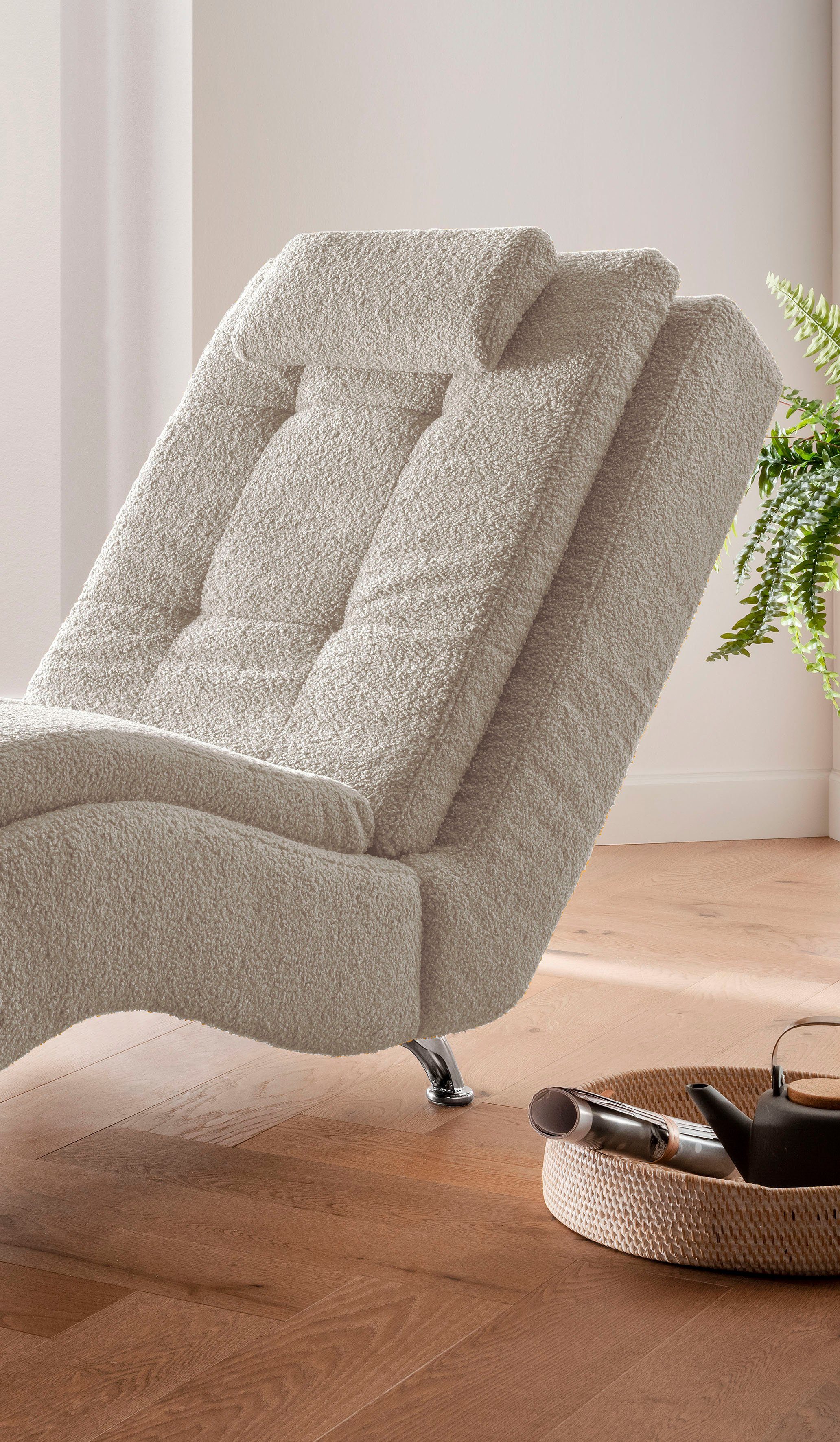 Home affaire Relaxstoel Vengo2 met hoofdkussen, matten-look op romp
