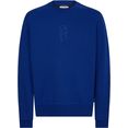 calvin klein sweatshirt hybrid logo blauw