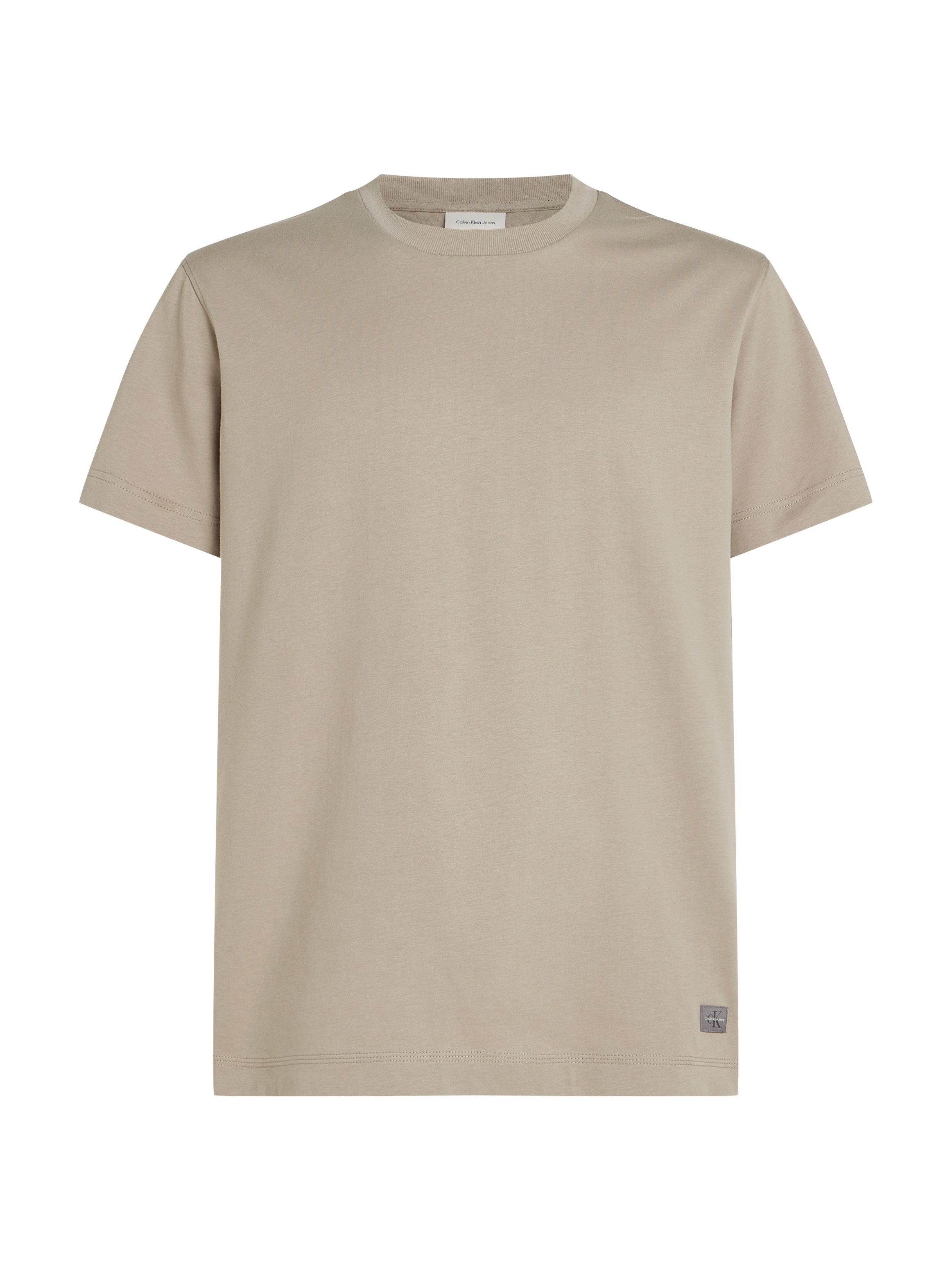 Calvin Klein Shirt met ronde hals WOVEN LABEL REGULAR TEE