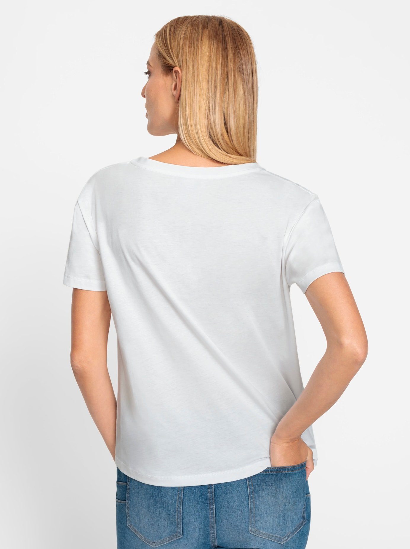 heine Shirt met ronde hals T-shirt (1-delig)