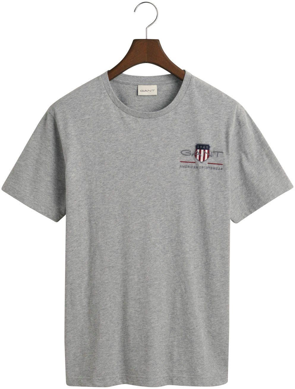 Gant T-shirt REG ARCHIVE SHIELD EMB SS T-SHIRT geïnspireerd door het archief uit de jaren '80