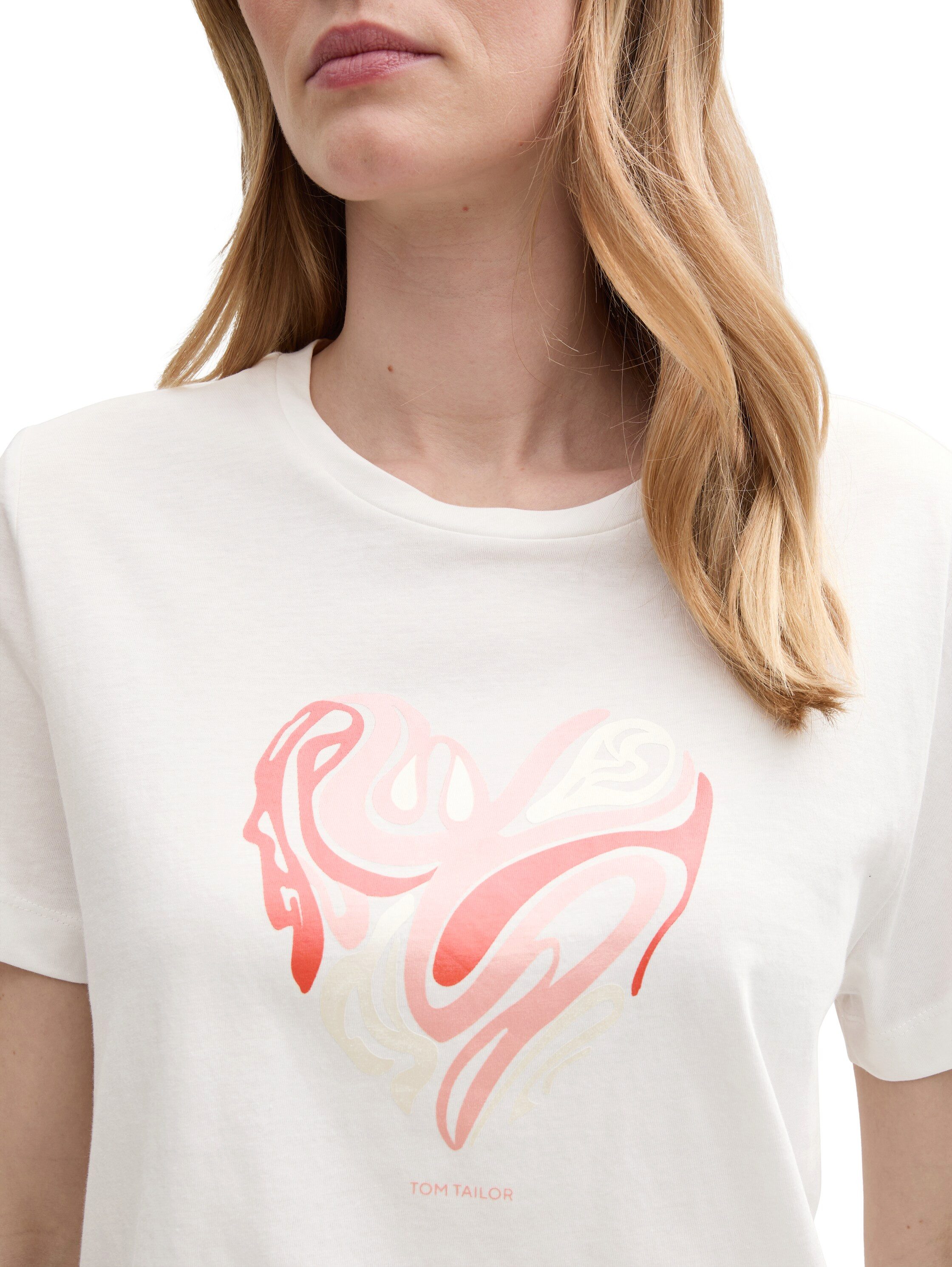 Tom Tailor T-shirt met frontprint