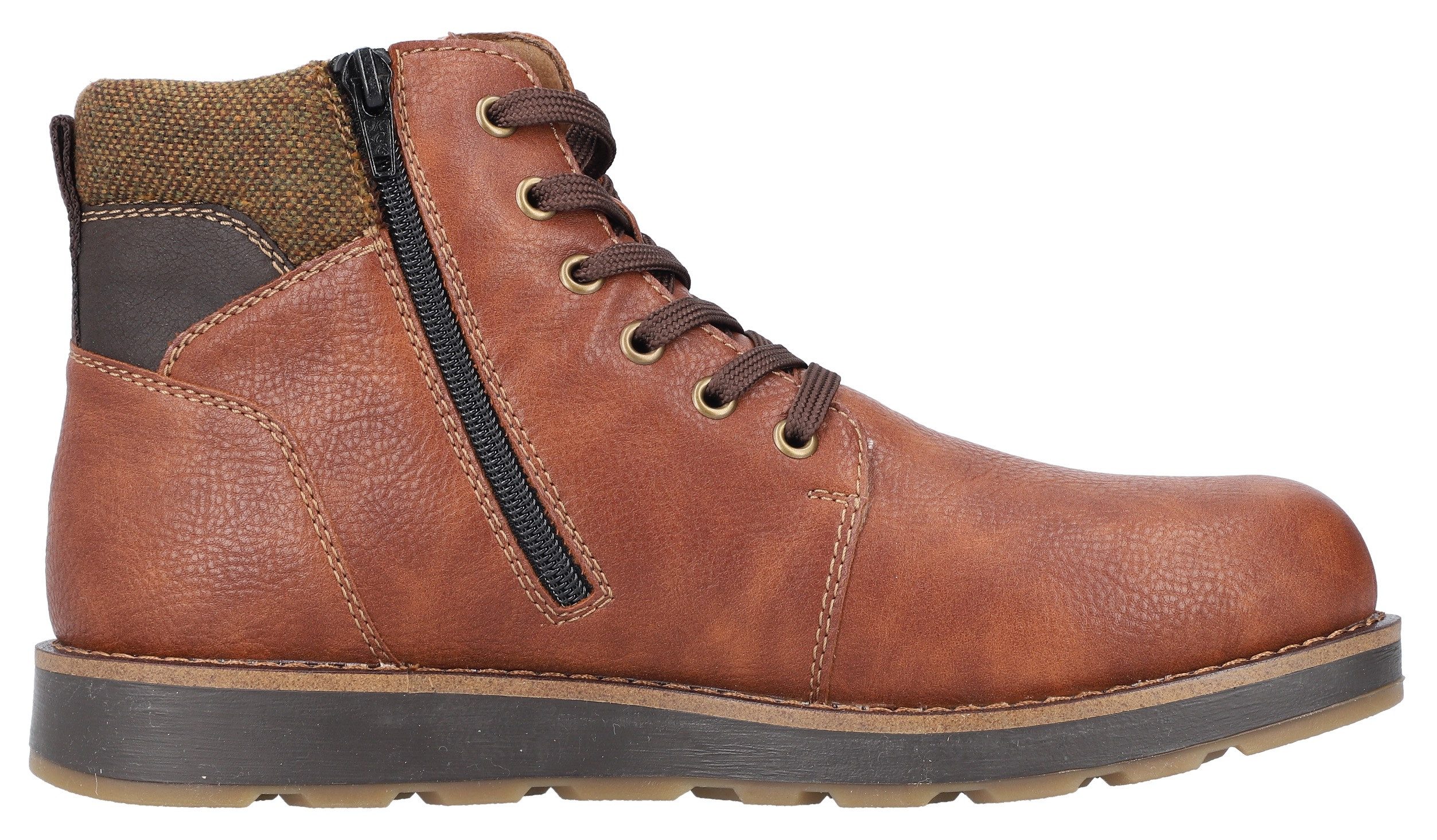 Rieker Winterlaarzen , veterschoenen, schachtkussen, met riekertex-membraan