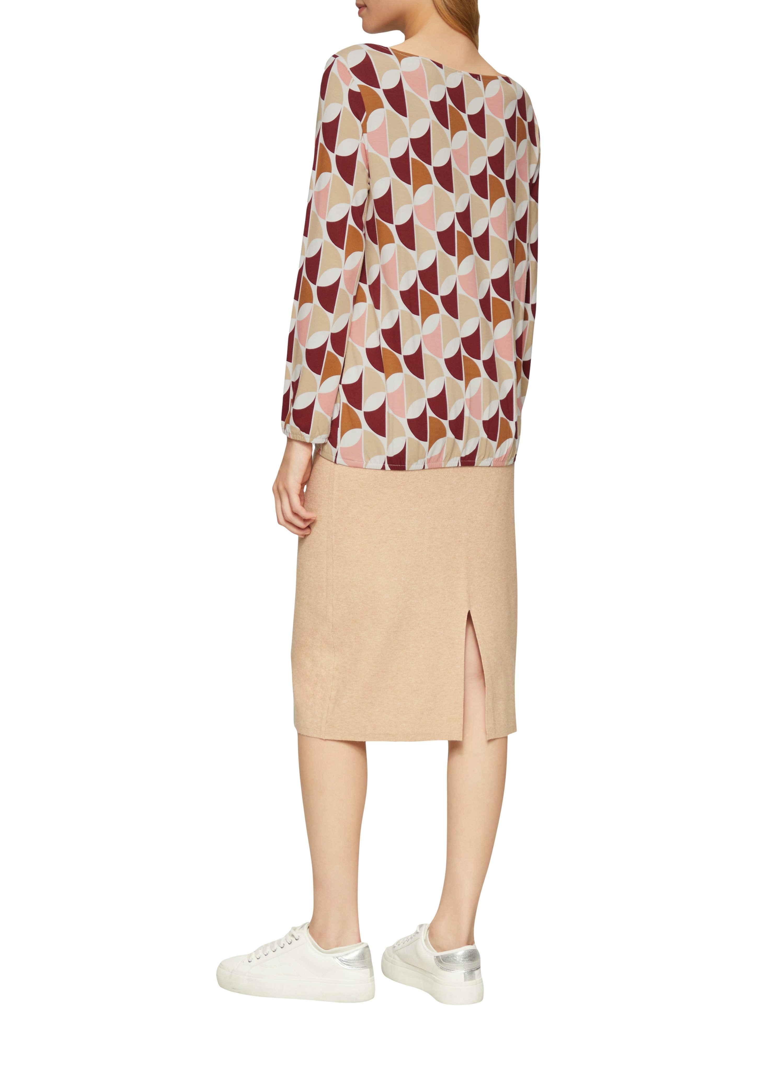 s.Oliver Shirt met lange mouwen met elastische taille
