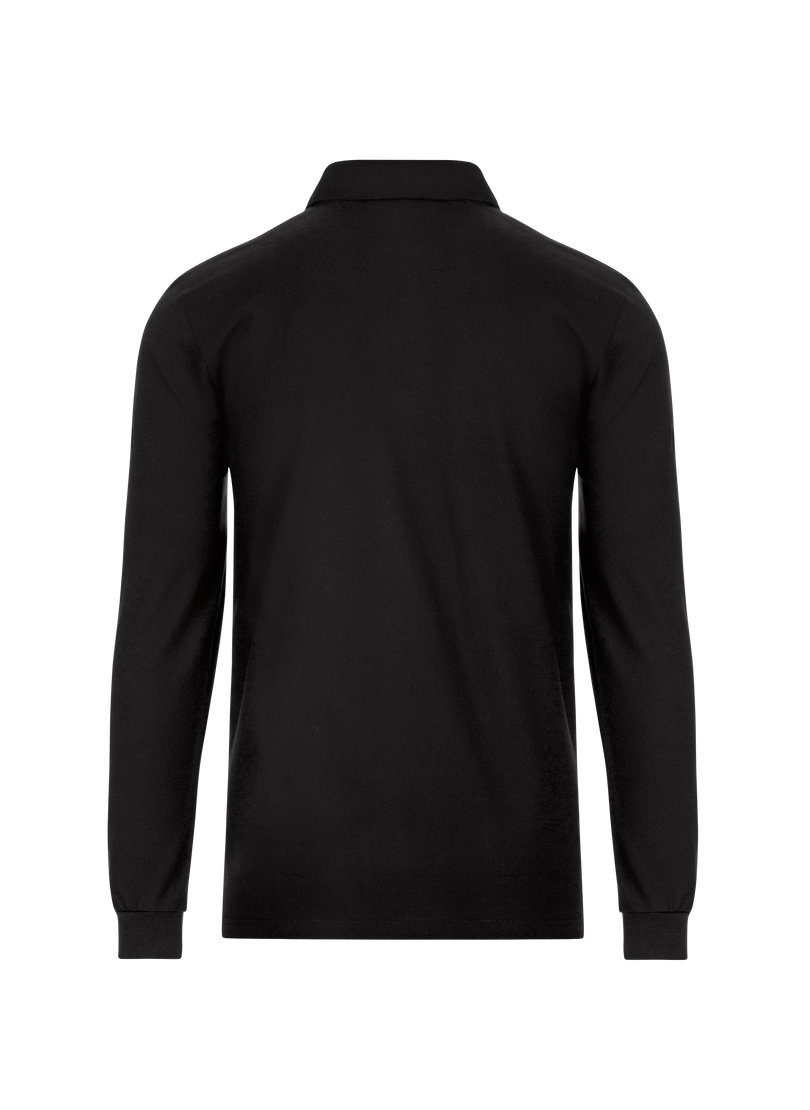 Trigema Poloshirt TRIGEMA business poloshirt met lange mouwen en overhemdkraag (1-delig)