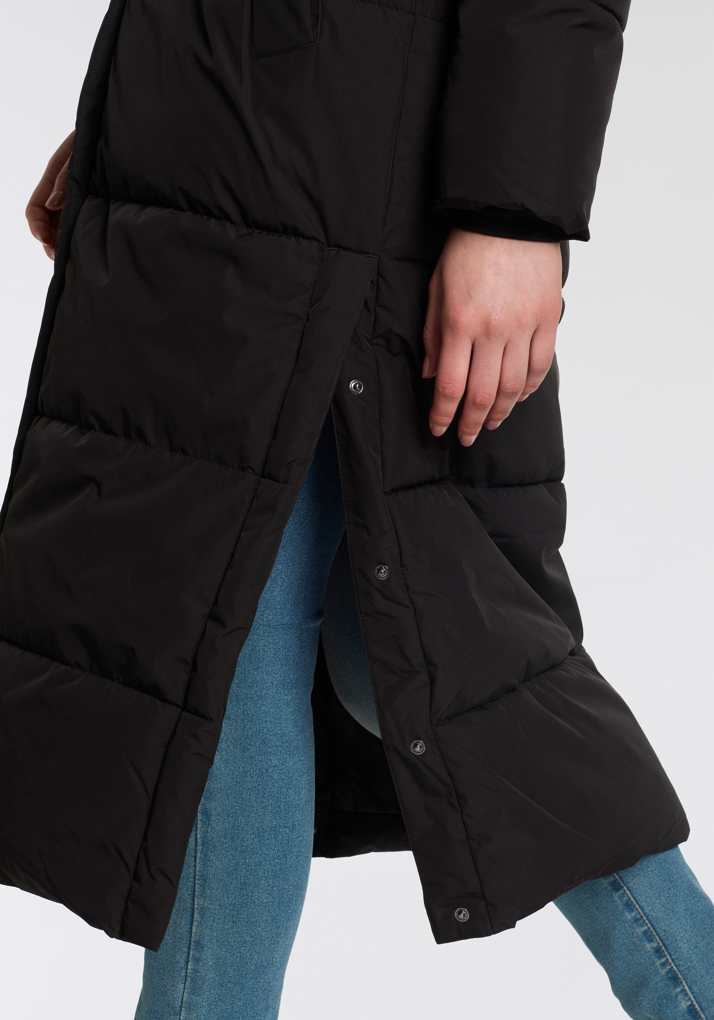 Icepeak Gewatteerde jas ADDIA met merkleerpatch op de bovenarm (1-delig)