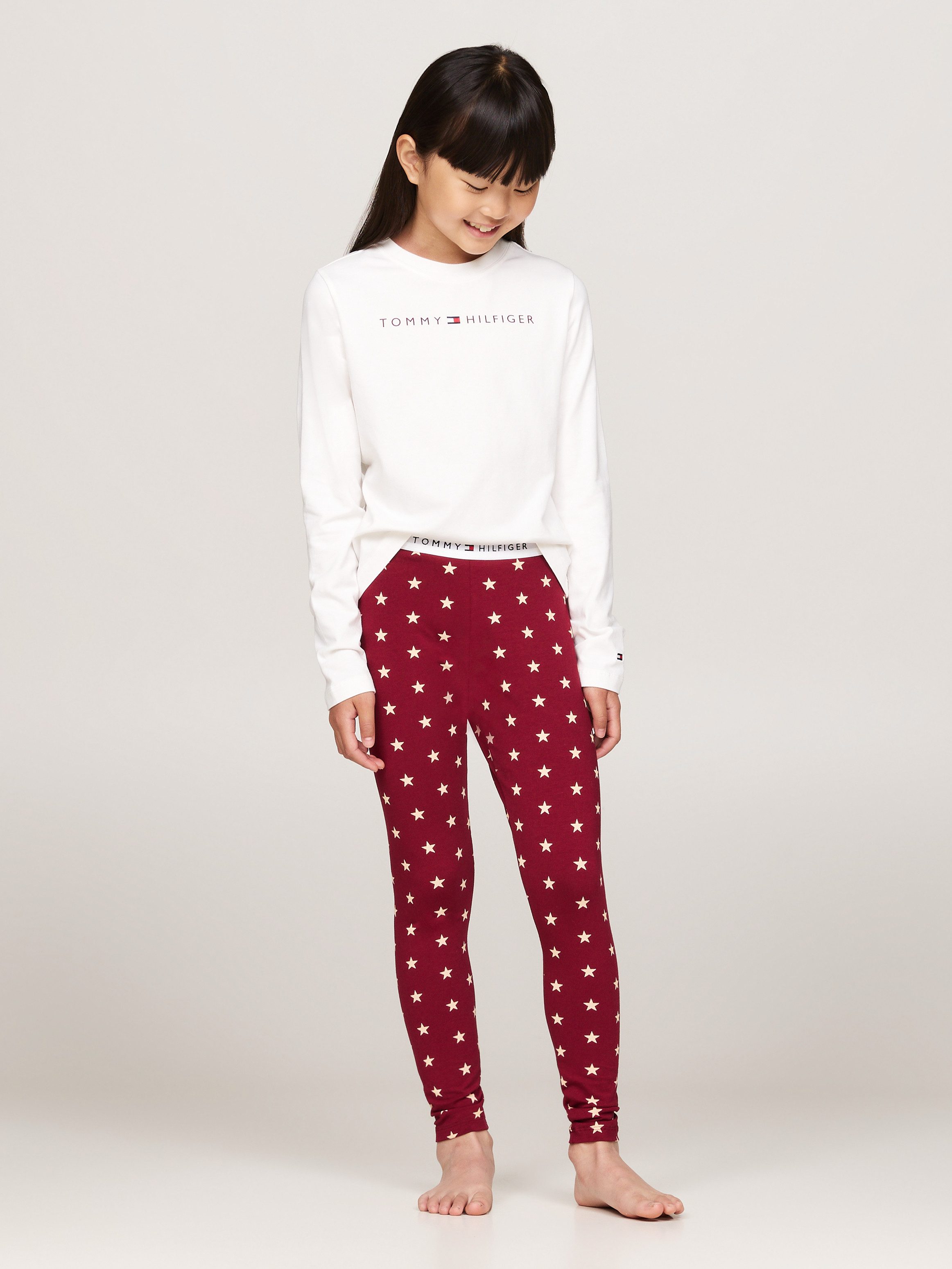 Tommy Hilfiger Underwear Pyjama LS PJ LEGGING PRINT SET voor kinderen tot 16 jaar