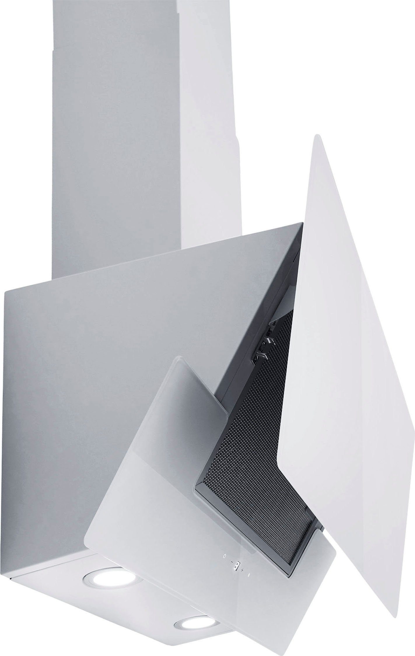 RESPEKTA Schuine wandkap CH 66038-90 90 cm, 3 vermogensniveaus, led-verlichting, geschikt voor afzuiging en recirculatie