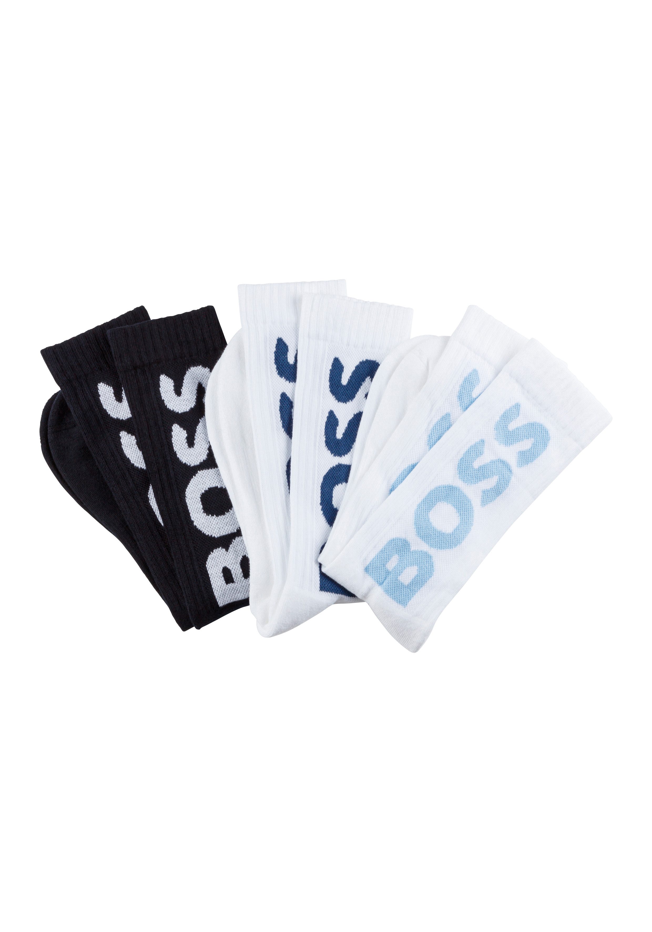 BOSS Sokken 3P QS Rib Logo CC
