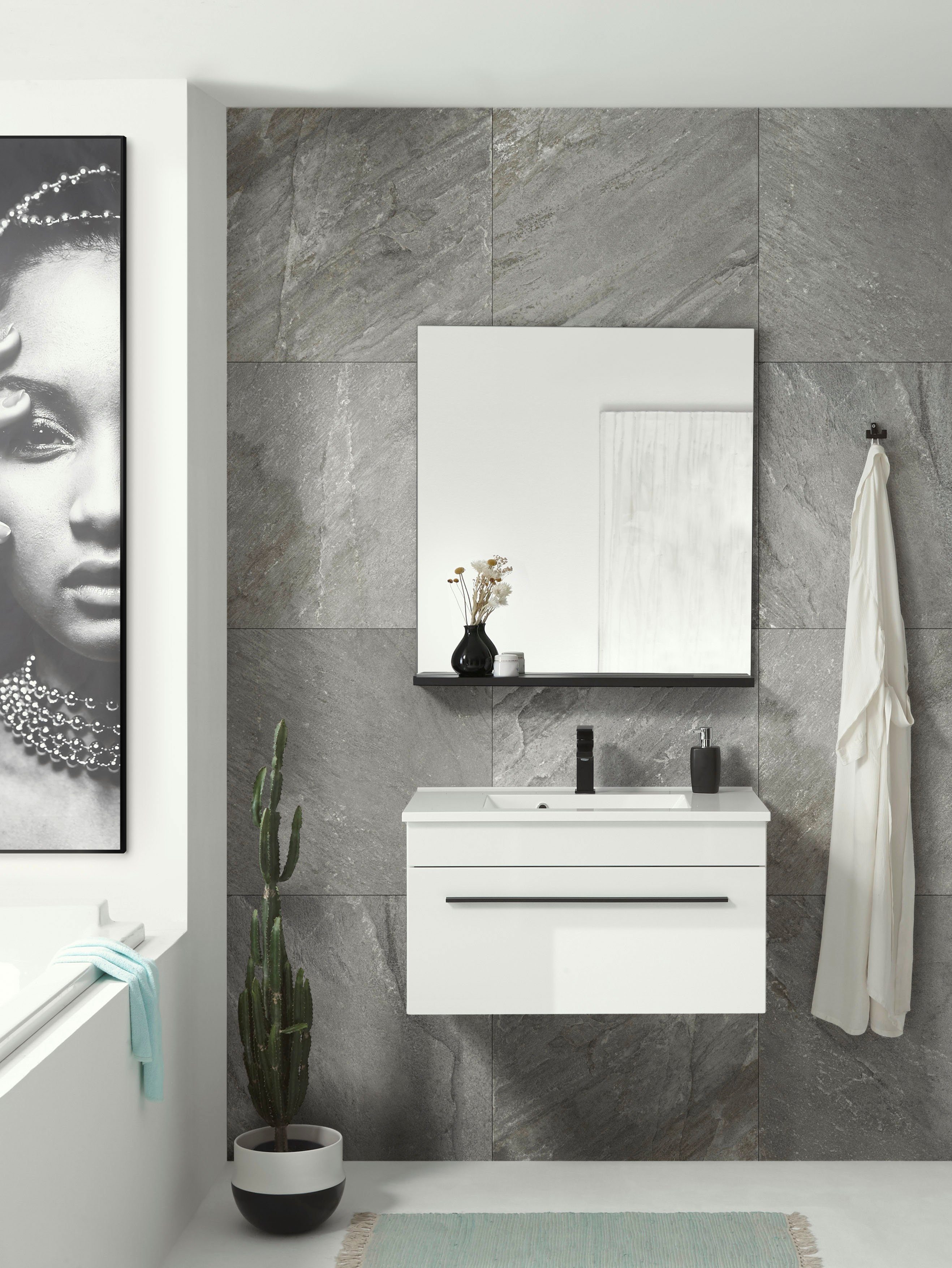 INOSIGN Badkamerserie Cantara, badkamer in modern ontwerp, 2-delig badkamer (set, 2-delig)