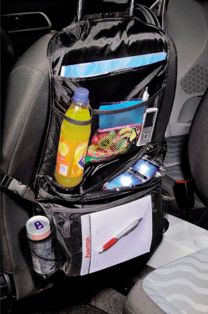Hama Auto-rugleuningtas Auto-organizer met geïsoleerd vak, zwart