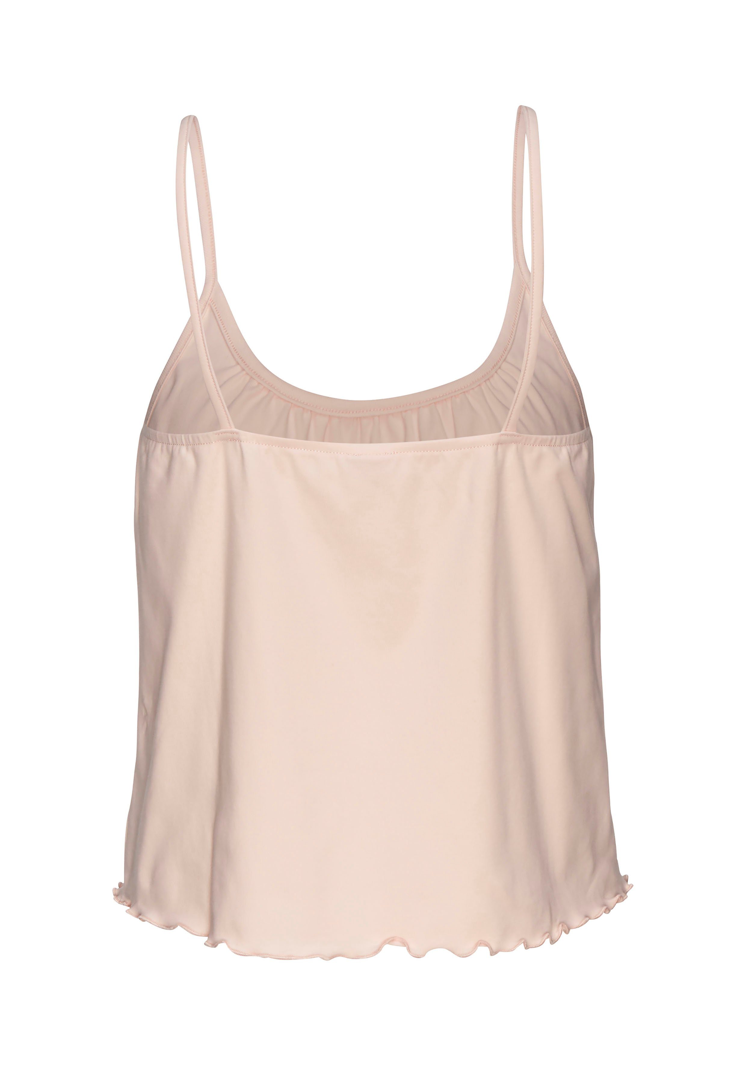 s.Oliver RED LABEL Beachwear Geribde tanktop met babylockzoom