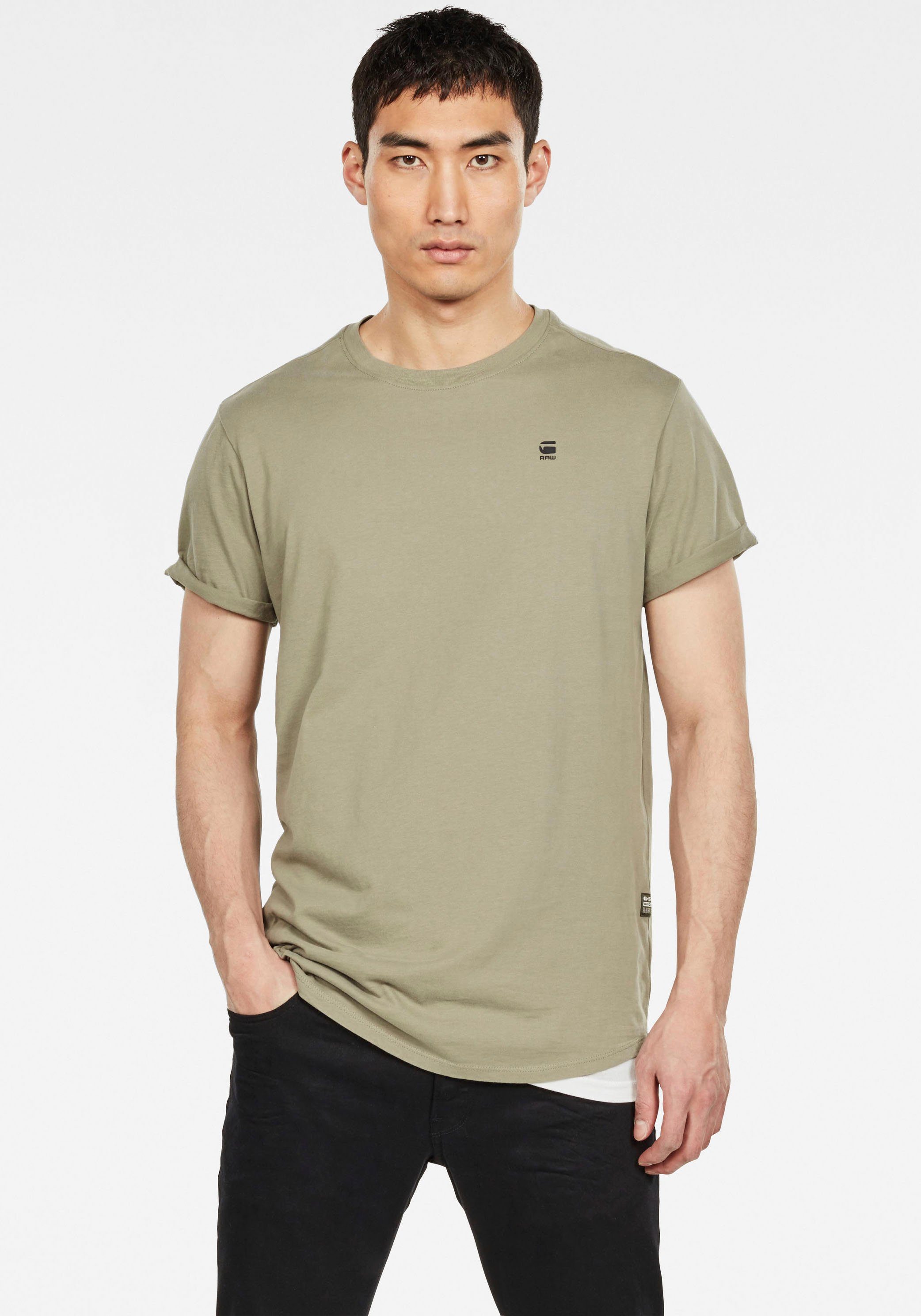 G-Star RAW T-shirt Lash met kleine logo stitching