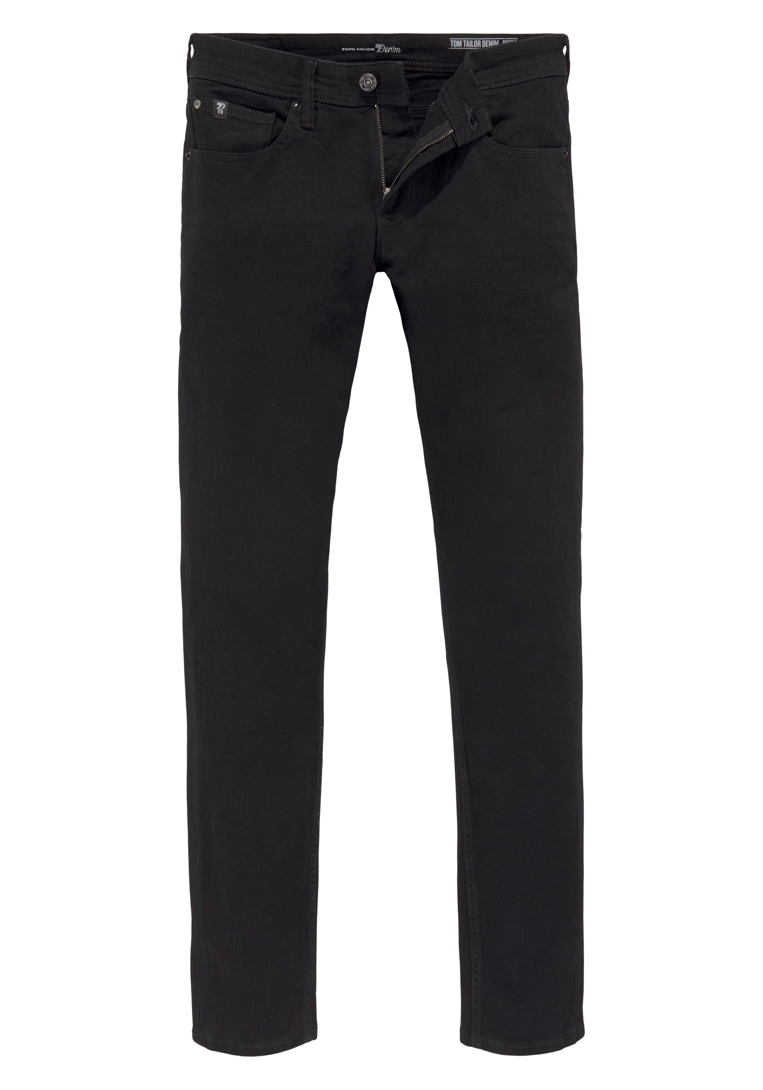 Tom Tailor Denim 5-pocket jeans PIERS met geruit patroon