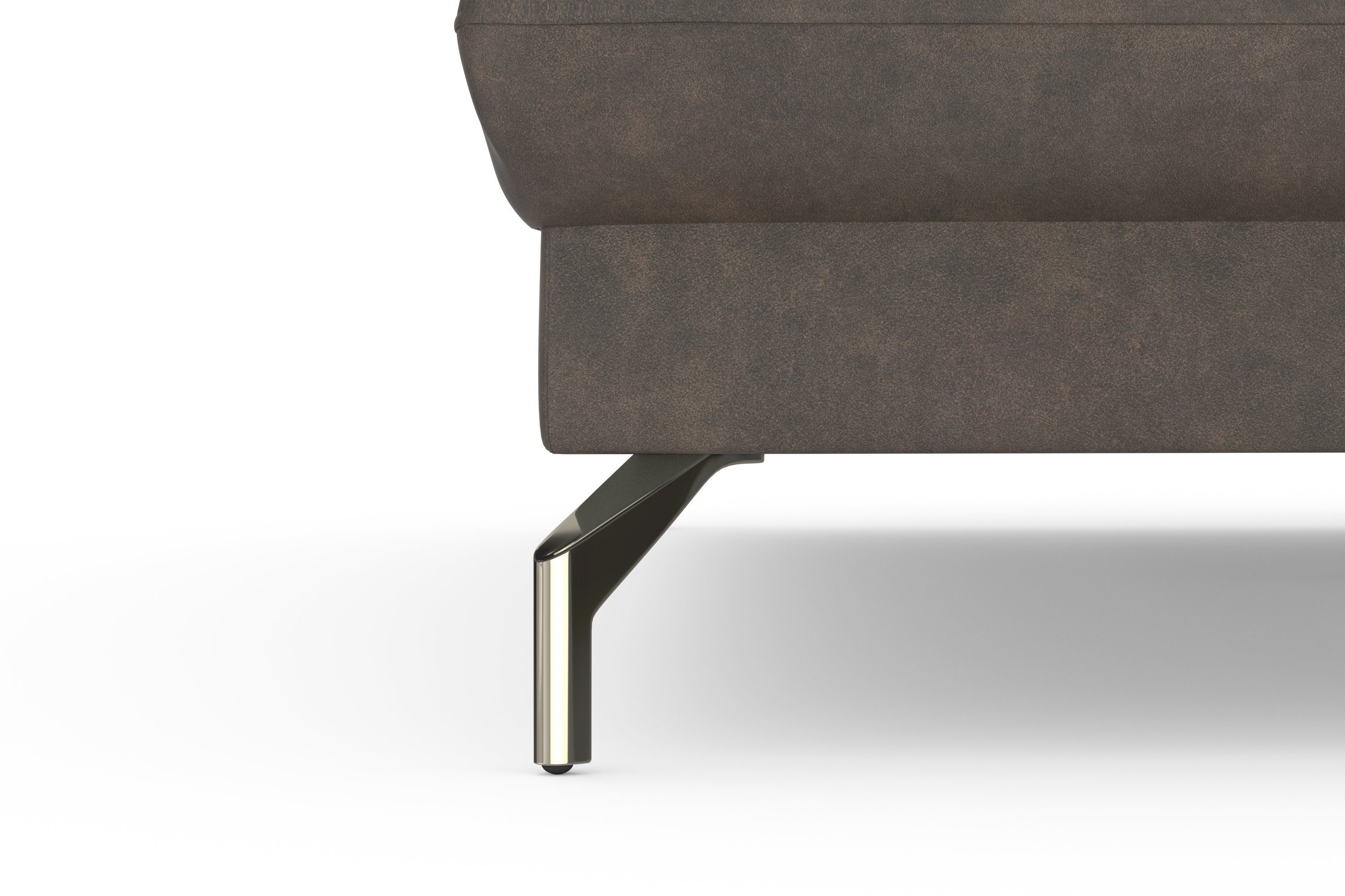 sit&more Hoekbank Fashion L-vorm naar keuze met verstelbare hoofdsteun, uittrekzitting, motorisch, nikkel poten