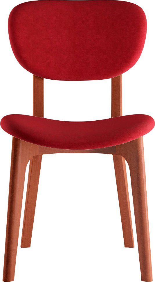 INOSIGN Stoel COZY Made in Italy Frame in beuken, kersen- of notenhout, massief hout, designstoel (set, 2 stuks)