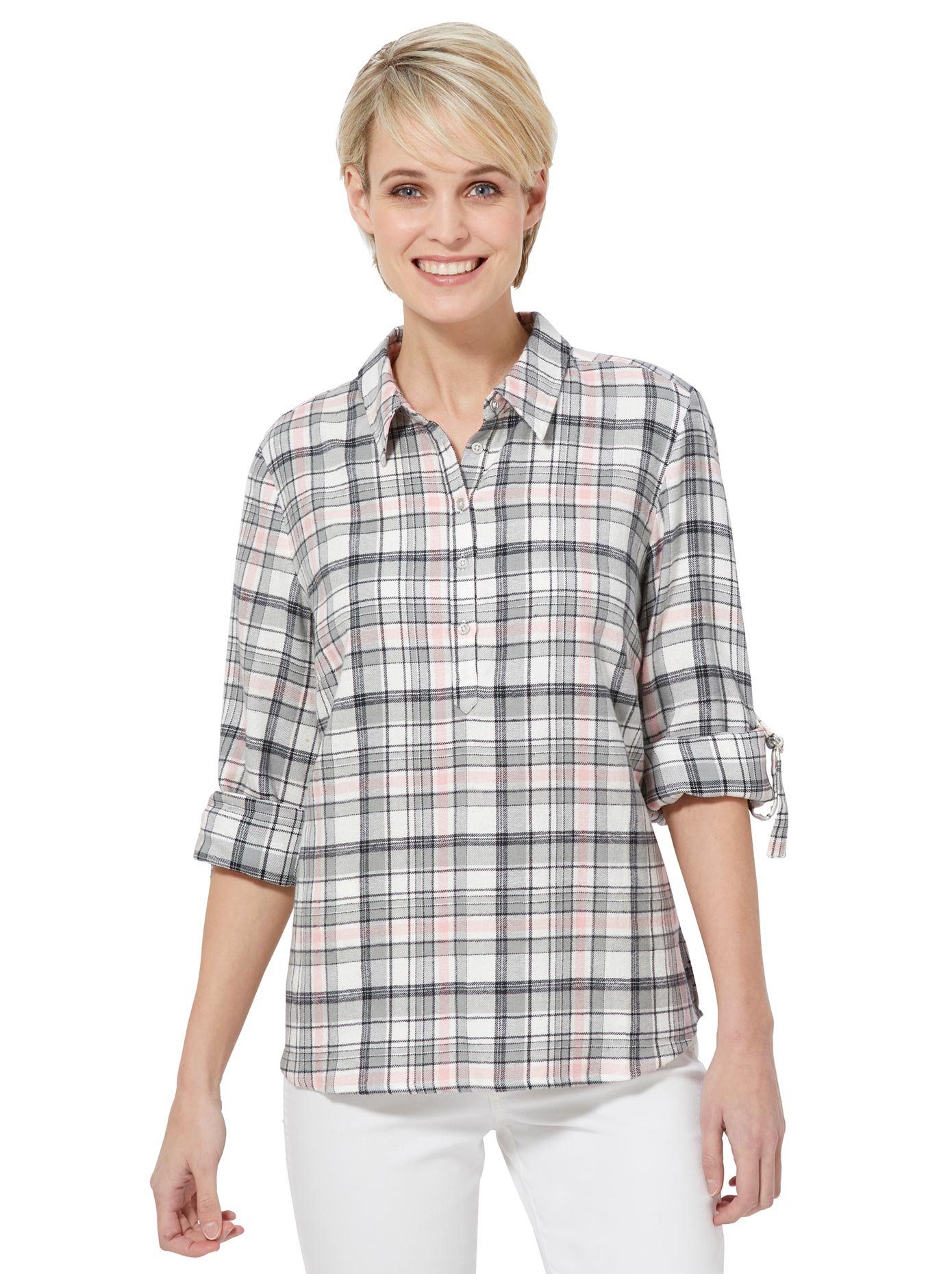 Casual Looks Geruite blouse