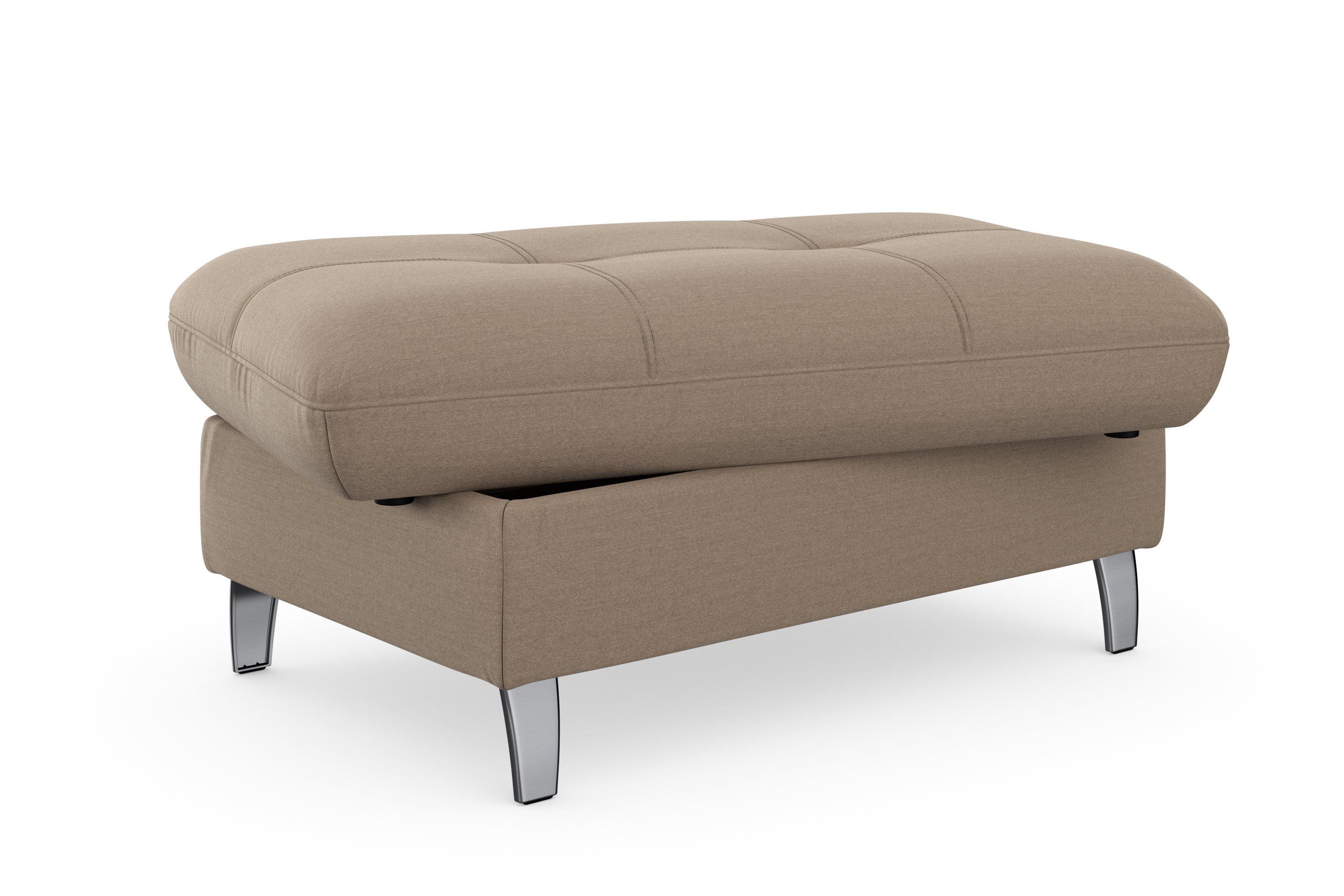 sit&more Hocker met bergruimte Maggiore met bergruimte en moderne metalen poten