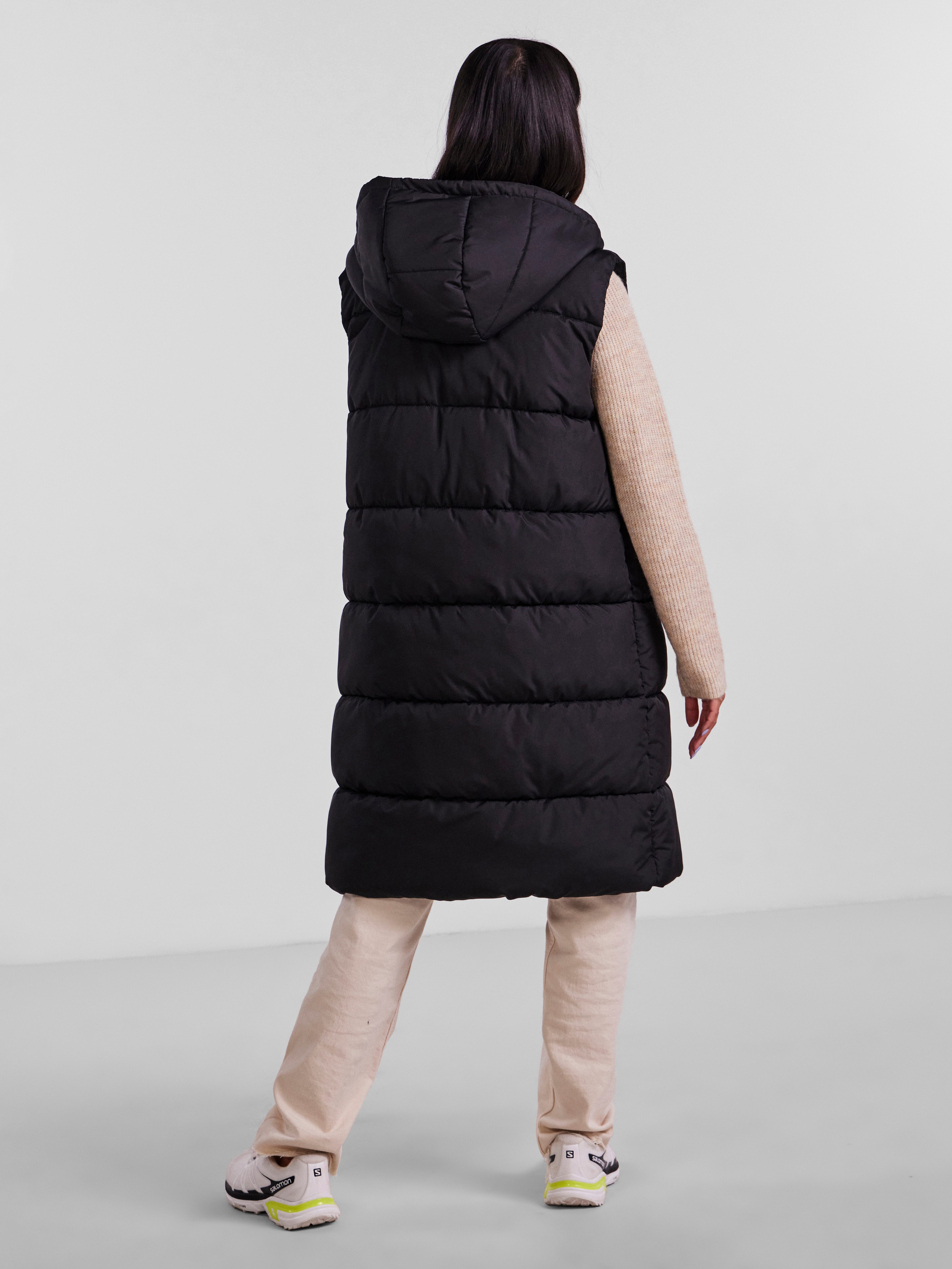 pieces Bodywarmer PCBEE NEW LONG PUFFER VEST NOOS BC