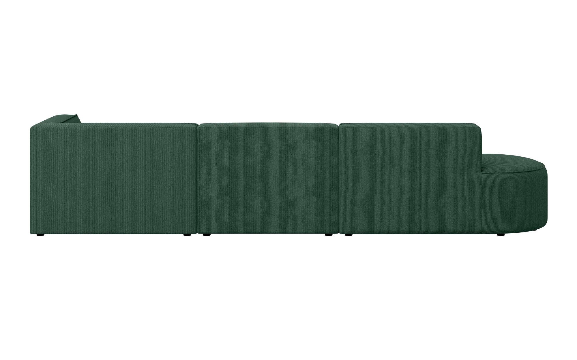andas Hoekbank EIVIND designerbank met ottomane rechts/links, B/D/H: 343/159/72 cm